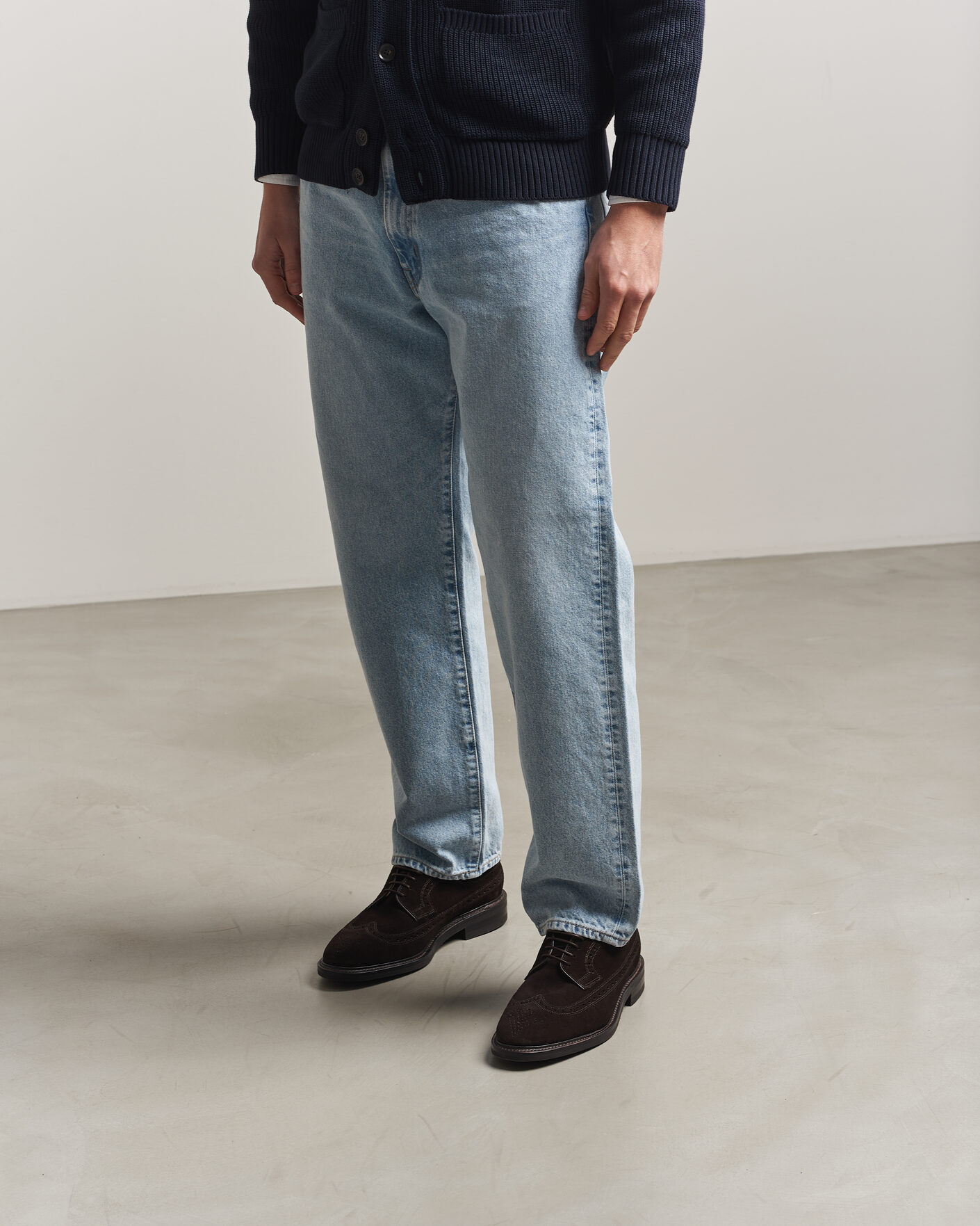 Hombres | Zapatos derby | Loake 1880 | Sovereign Longwing Suede Derby Dark Brown