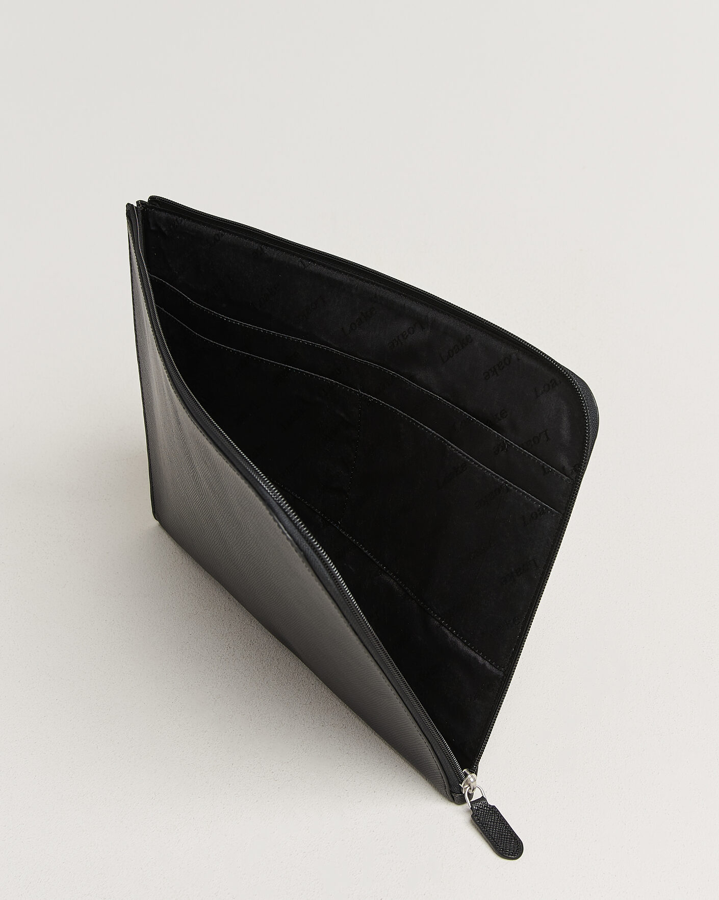 Hombres | Bolsos | Loake Shoemakers | Gresham Grain Leather Laptop Cover Black