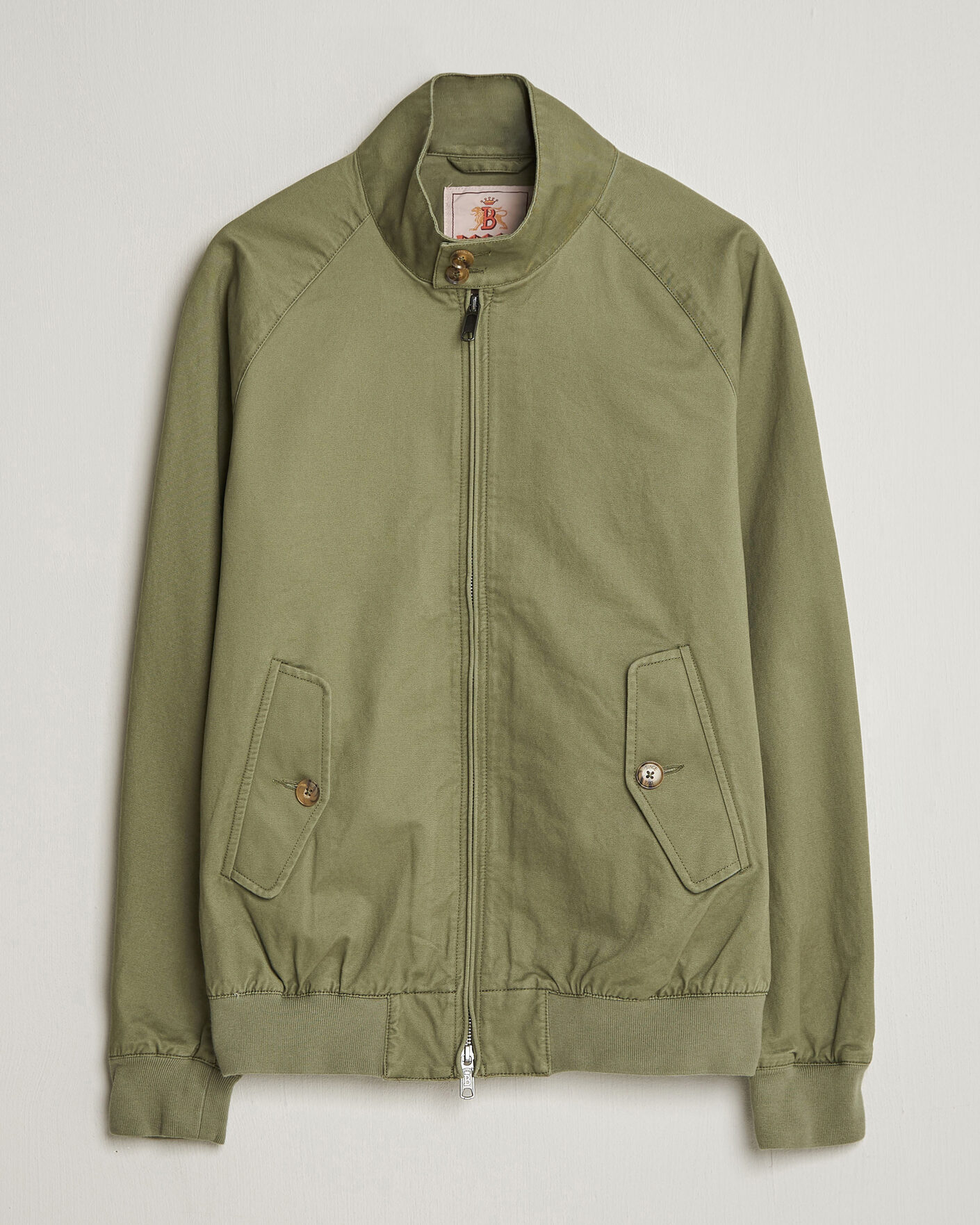 Hombres | Abrigos y chaquetas | Baracuta | G9 Washed Cotton Twill Jacket Lichen Green