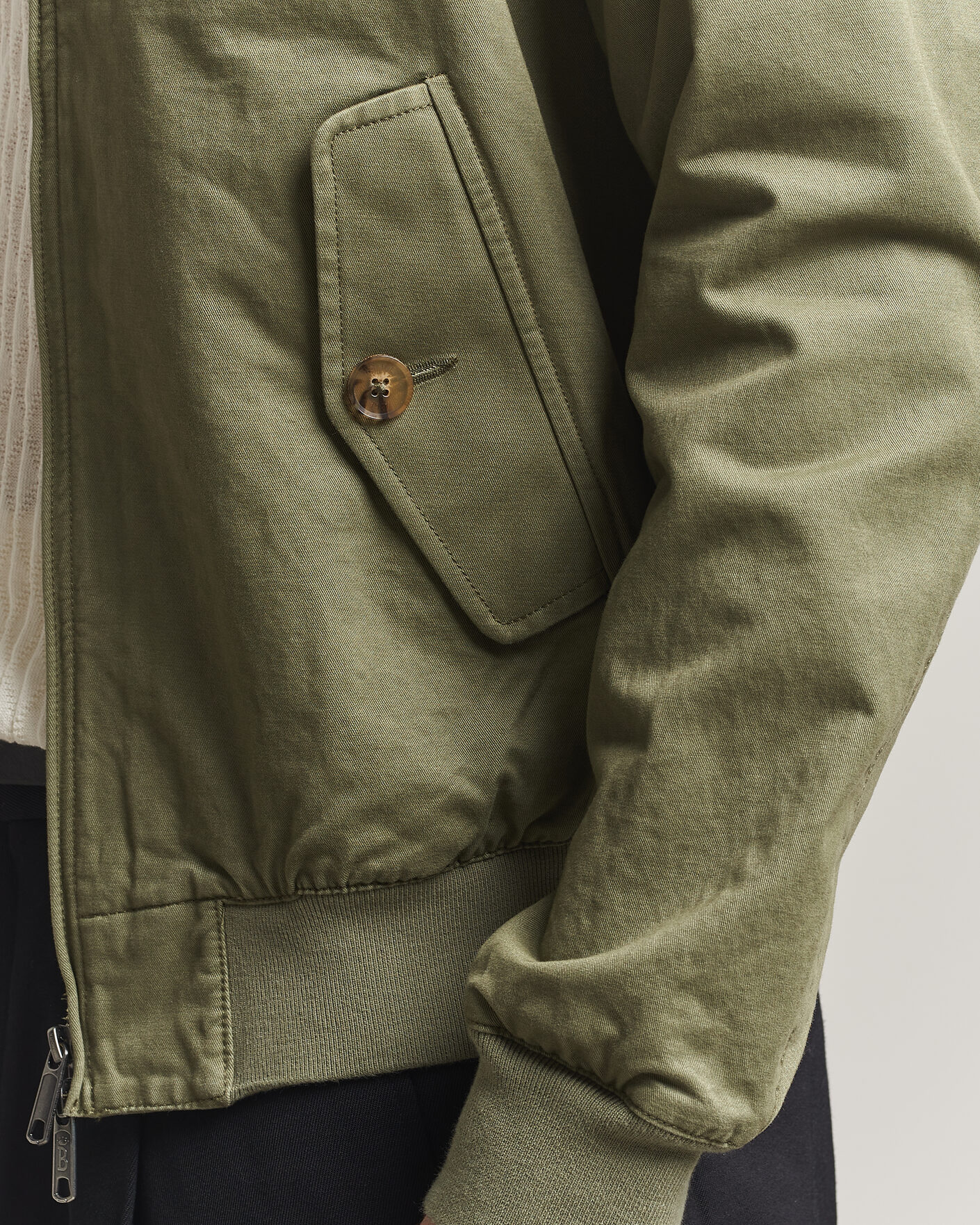 Hombres | Abrigos y chaquetas | Baracuta | G9 Washed Cotton Twill Jacket Lichen Green