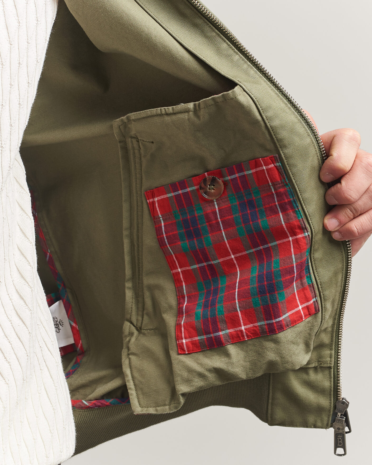Hombres | Abrigos y chaquetas | Baracuta | G9 Washed Cotton Twill Jacket Lichen Green