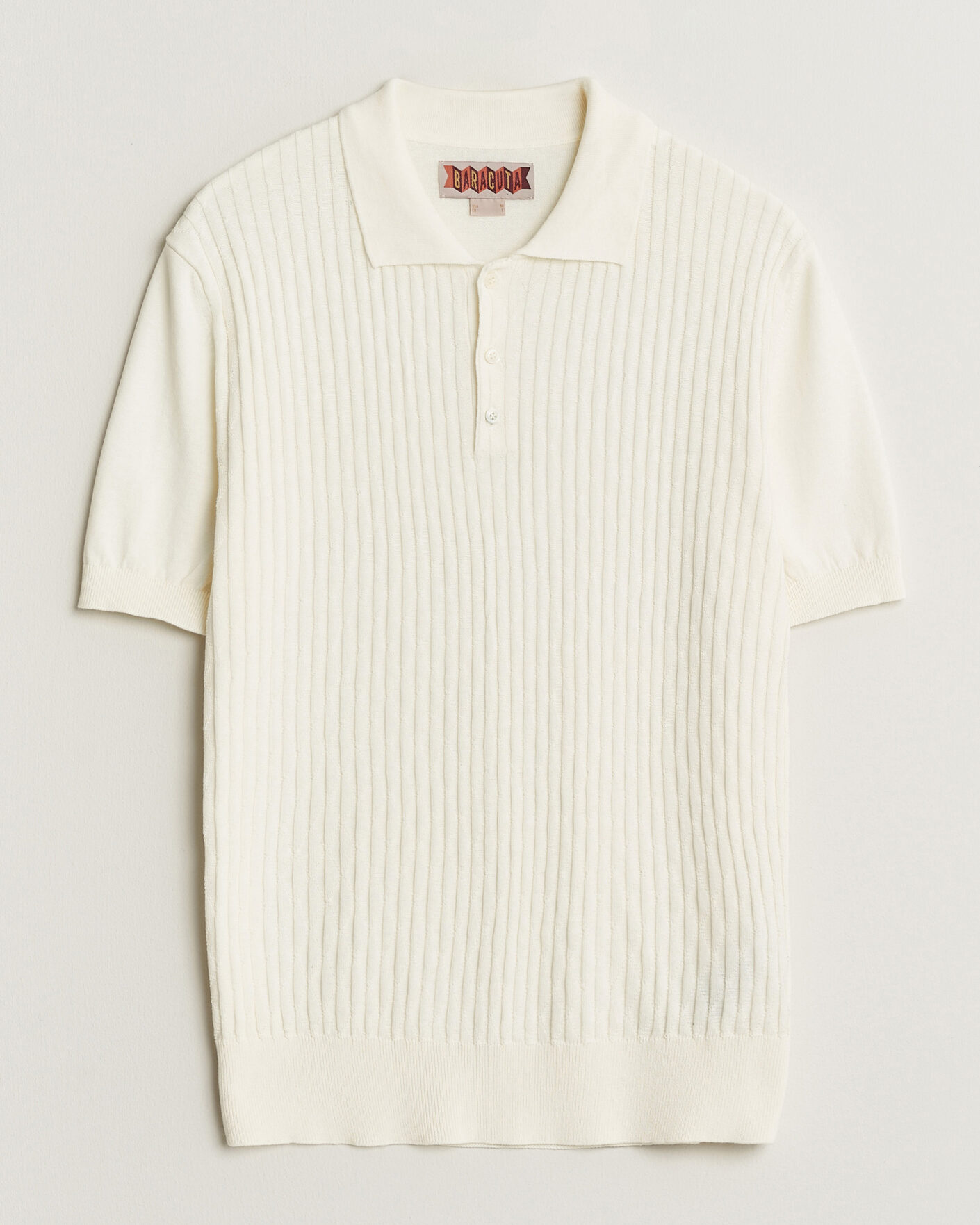 Hombres | Polos | Baracuta | Pattern Stich Polo Off White