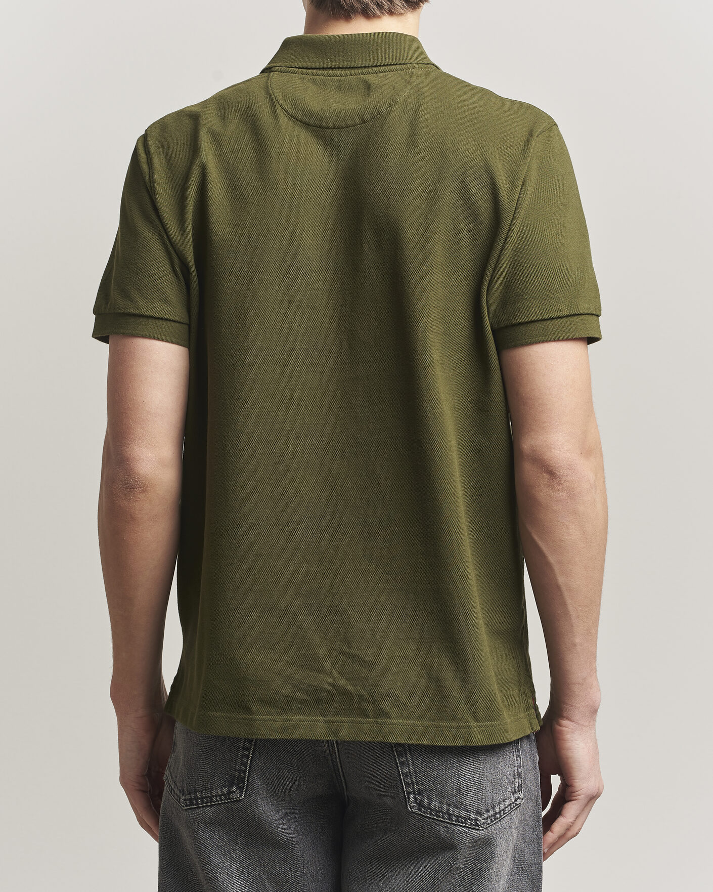 Hombres | Polos | Baracuta | Tartan Placket Piquet Polo Beech