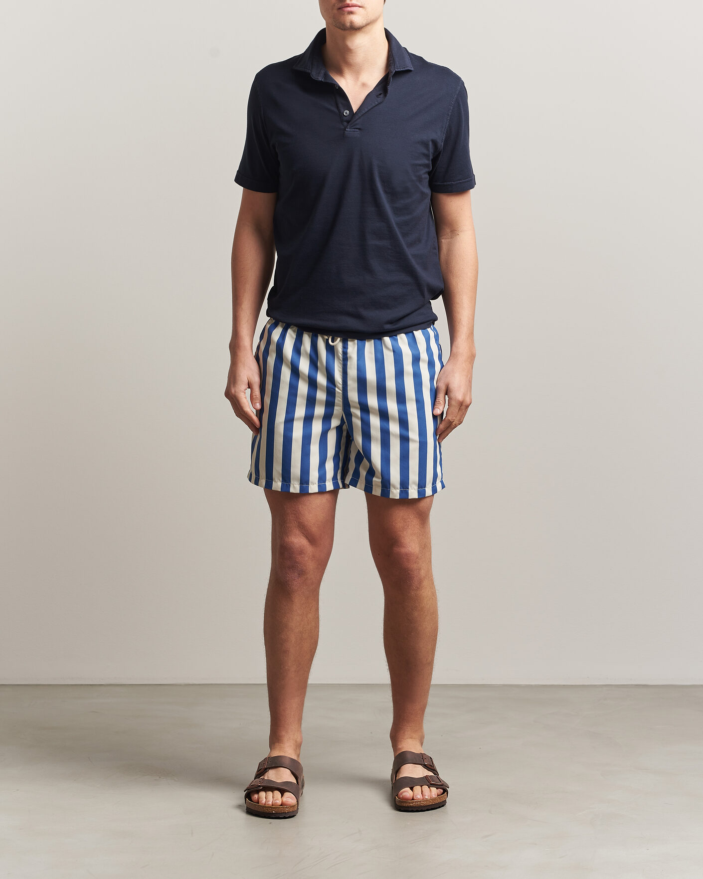 Hombres | Bañadores | Ripa Ripa | Paraggi Striped Swimshorts Blue