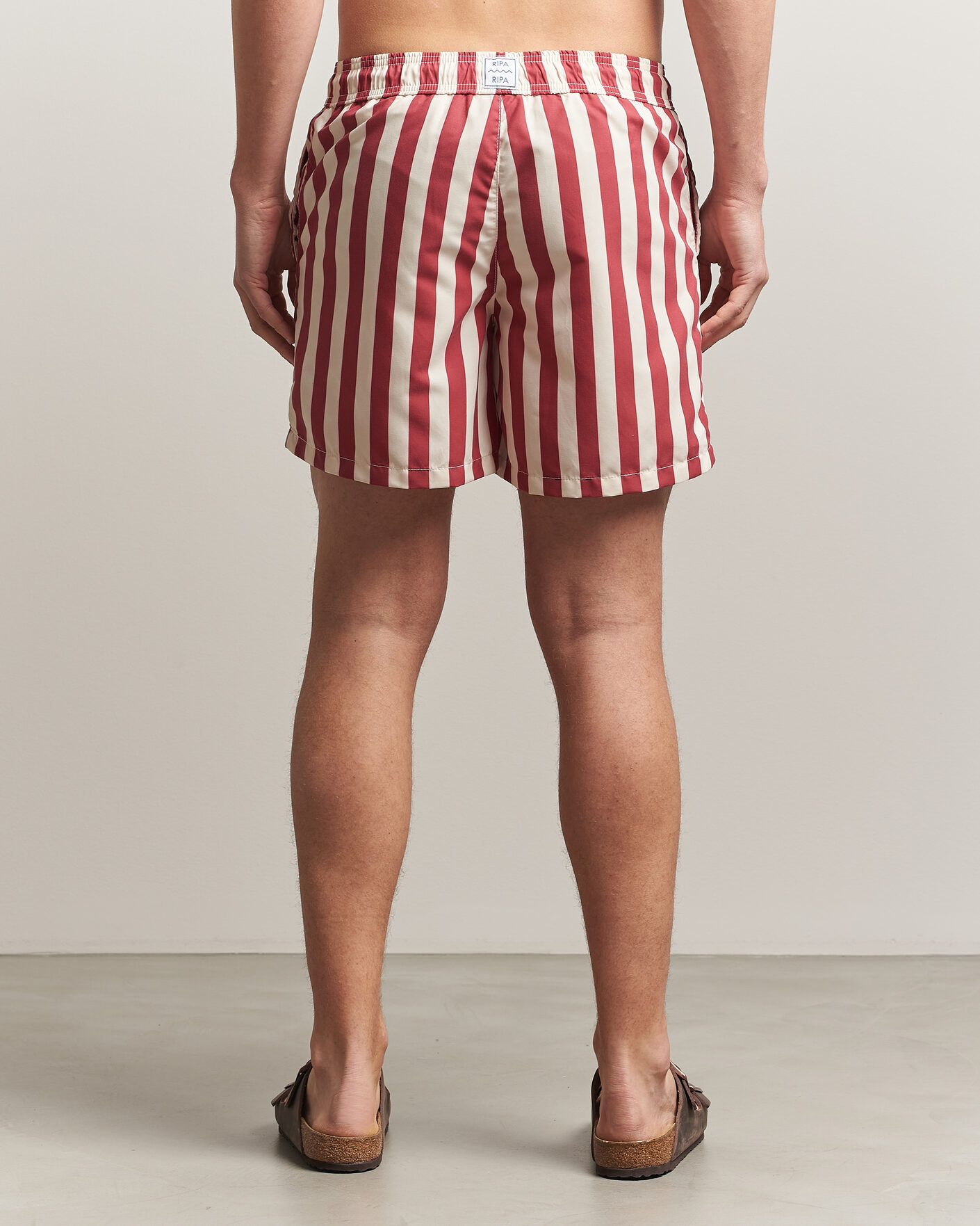 Hombres | Bañadores | Ripa Ripa | Paraggi Striped Swimshorts Red