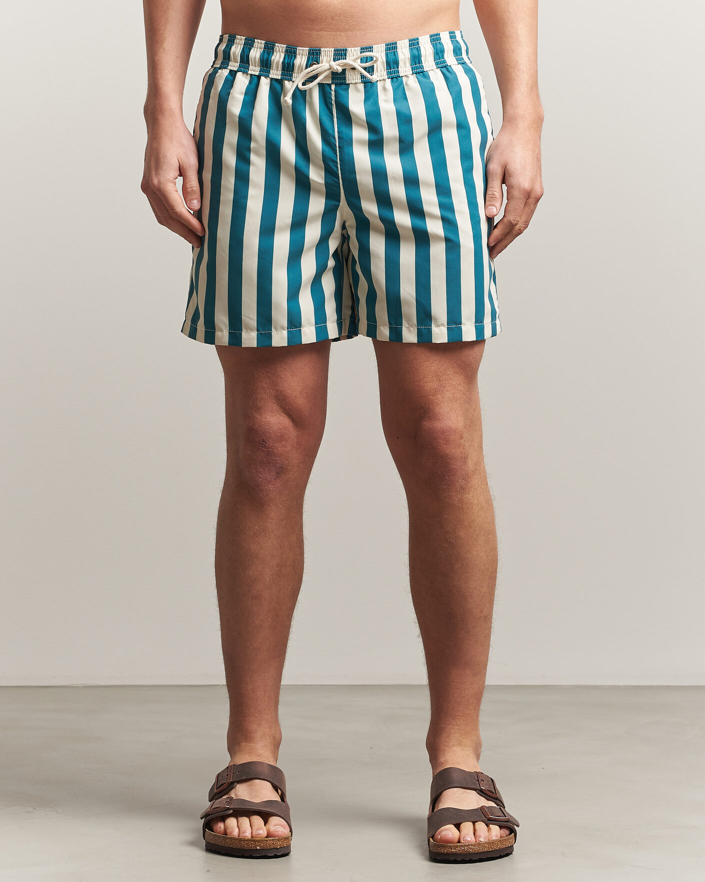 Hombres | Bañadores | Ripa Ripa | Paraggi Striped Swimshorts Green