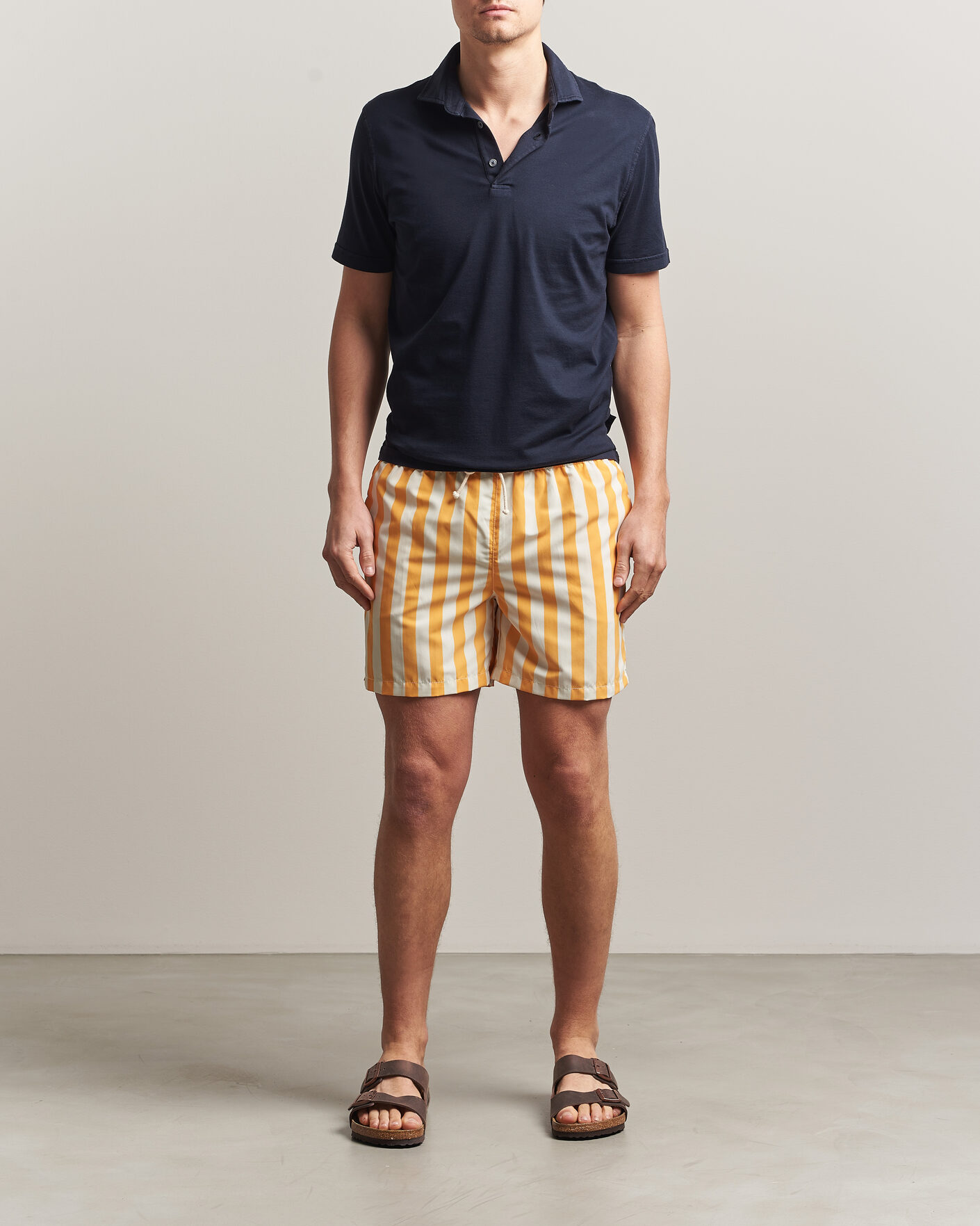 Hombres | Bañadores | Ripa Ripa | Paraggi Striped Swimshorts Yellow