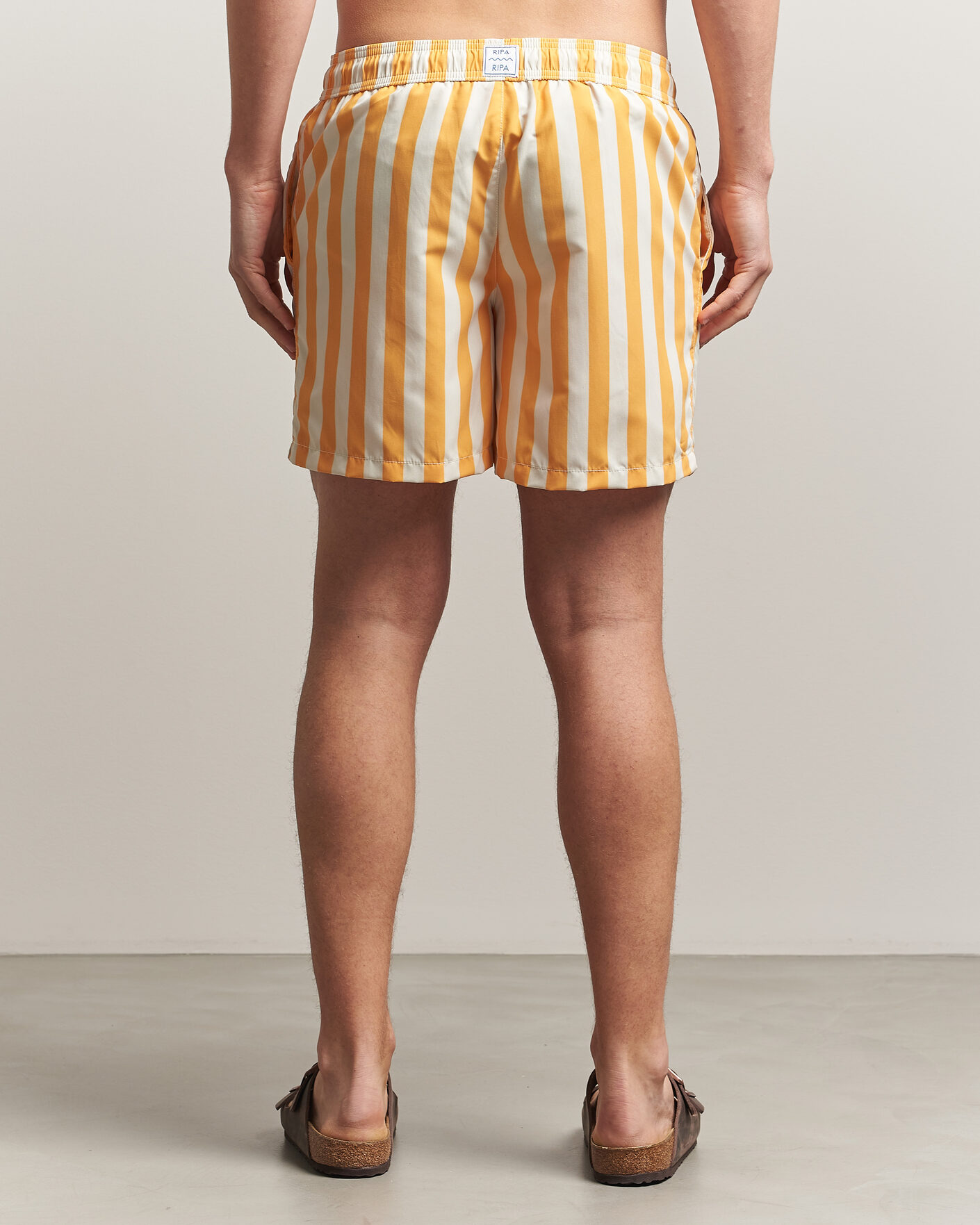 Hombres | Bañadores | Ripa Ripa | Paraggi Striped Swimshorts Yellow