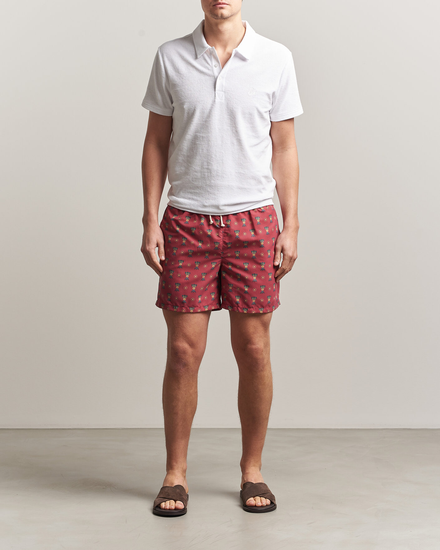 Hombres | Ripa Ripa Printed Swimshorts Red | Ripa Ripa | Printed Swimshorts Red