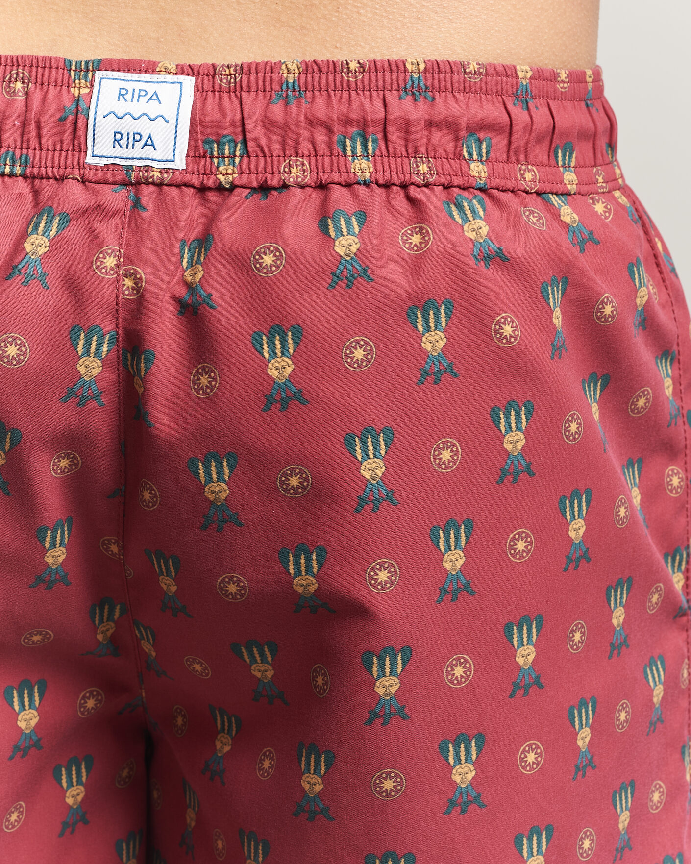 Hombres | Ripa Ripa Printed Swimshorts Red | Ripa Ripa | Printed Swimshorts Red