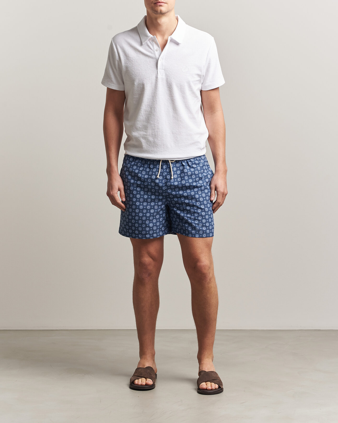 Hombres | Ripa Ripa Printed Swimshorts Dark Blue | Ripa Ripa | Printed Swimshorts Dark Blue