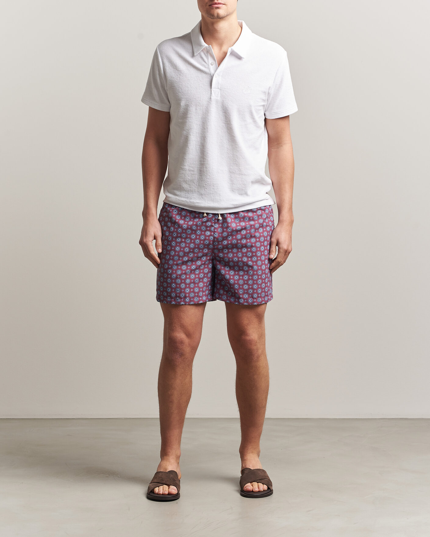 Hombres | Bañadores | Ripa Ripa | Printed Swimshorts Bordeaux