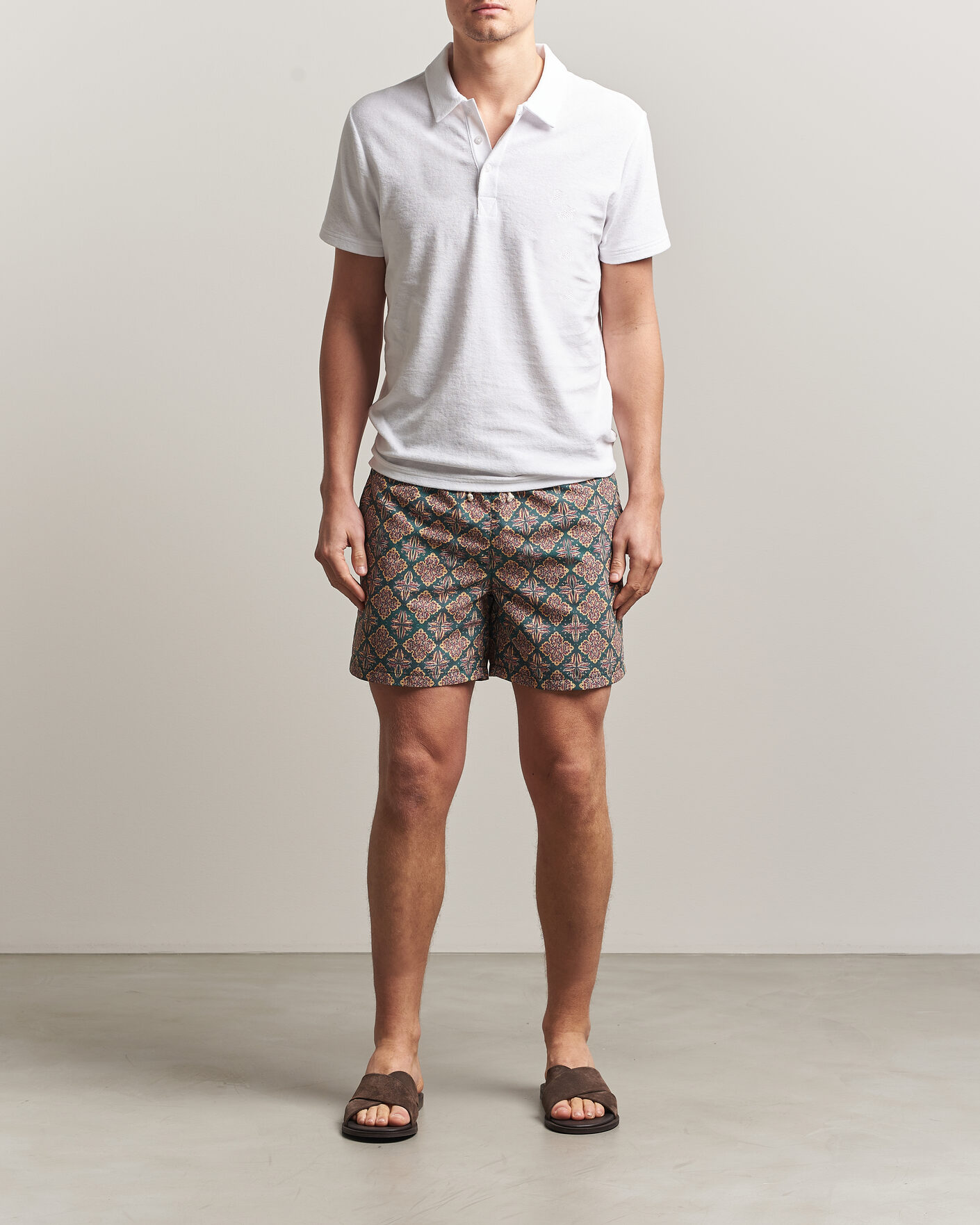 Hombres | Ripa Ripa Printed Swimshorts Green/Red | Ripa Ripa | Printed Swimshorts Green/Red