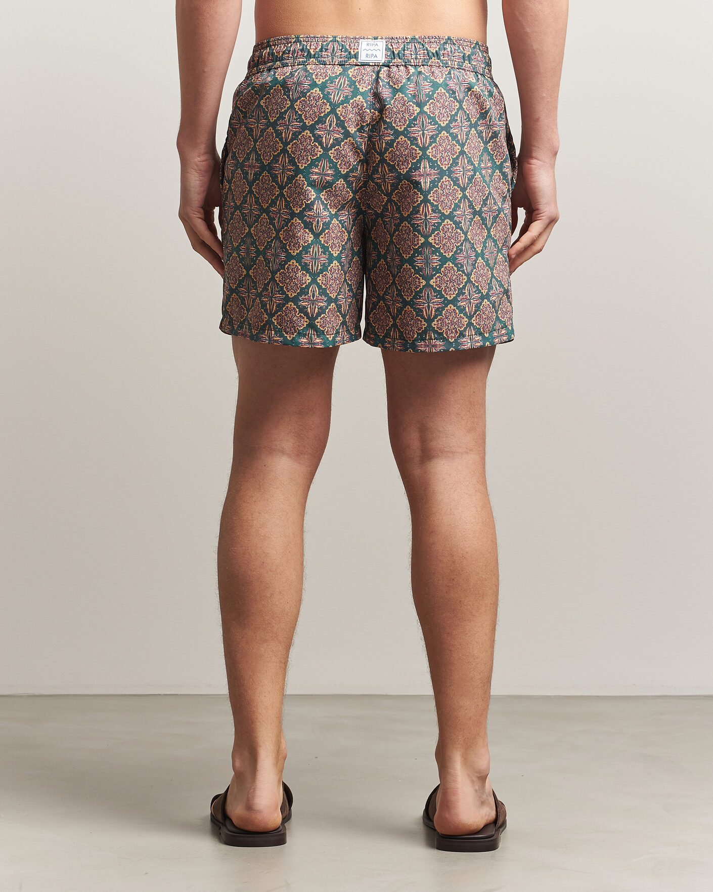 Hombres | Bañadores | Ripa Ripa | Printed Swimshorts Green/Red
