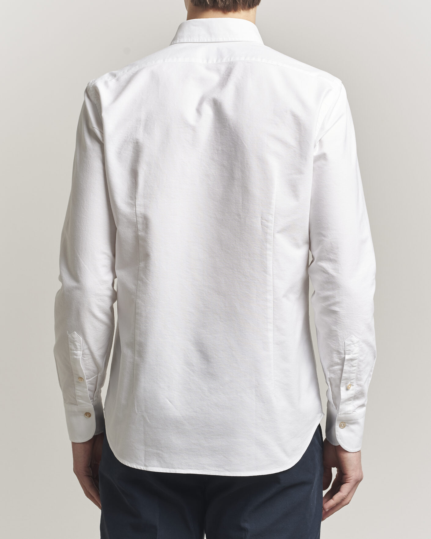 Hombres | Camisas | Grigio | Oxford Button Down Shirt White