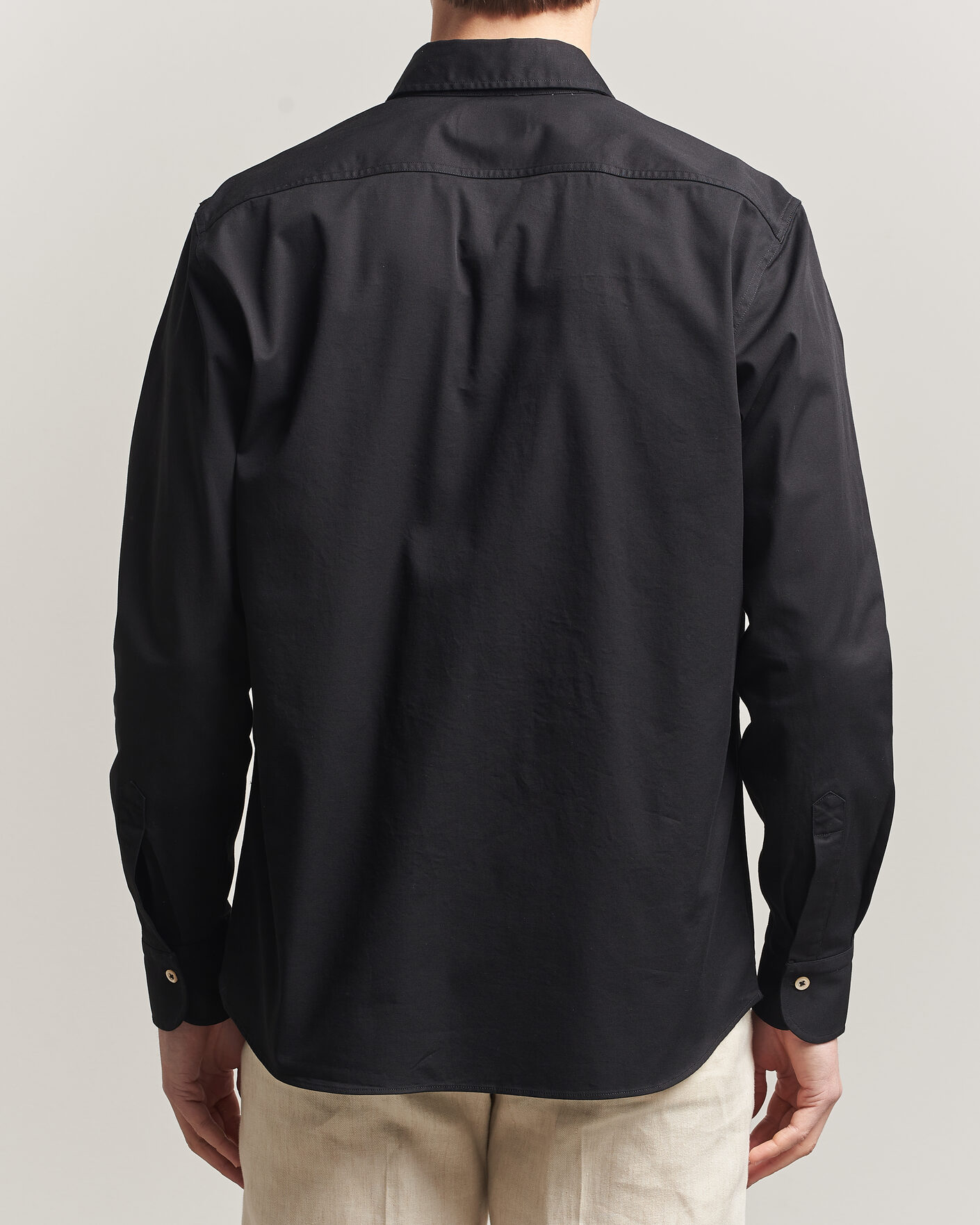 Hombres | Camisas | Grigio | Illinois Cotton Overshirt Black