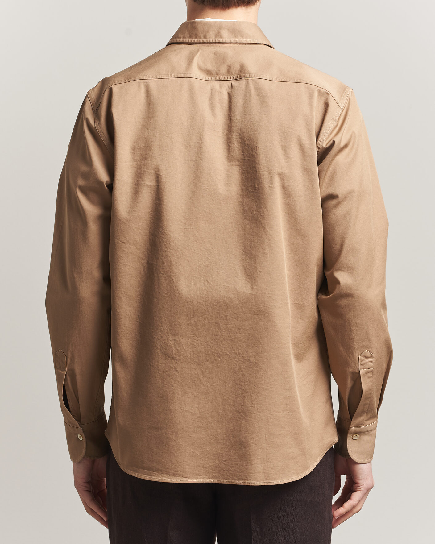 Hombres | Camisas | Grigio | Illinois Cotton Overshirt Khaki