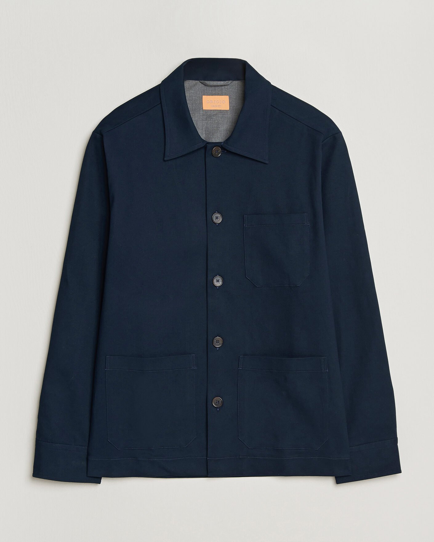 Hombres | Abrigos y chaquetas | Grigio | Cotton Chore Jacket Navy