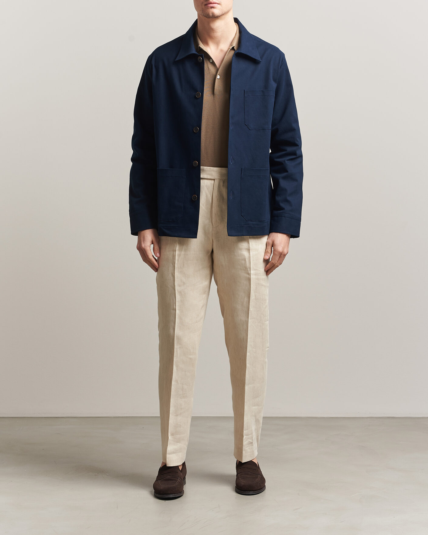 Hombres | Abrigos y chaquetas | Grigio | Cotton Chore Jacket Navy