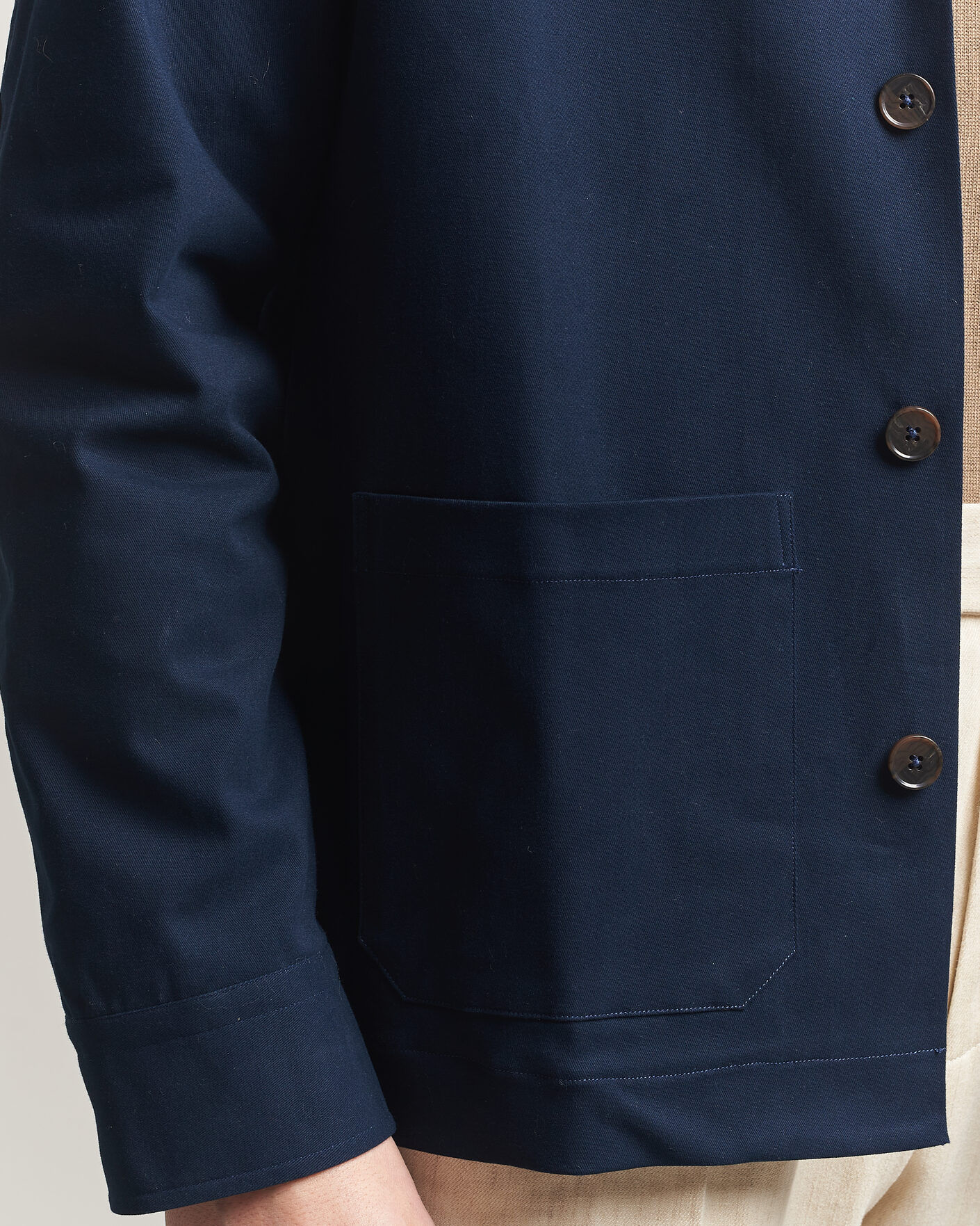 Hombres | Abrigos y chaquetas | Grigio | Cotton Chore Jacket Navy