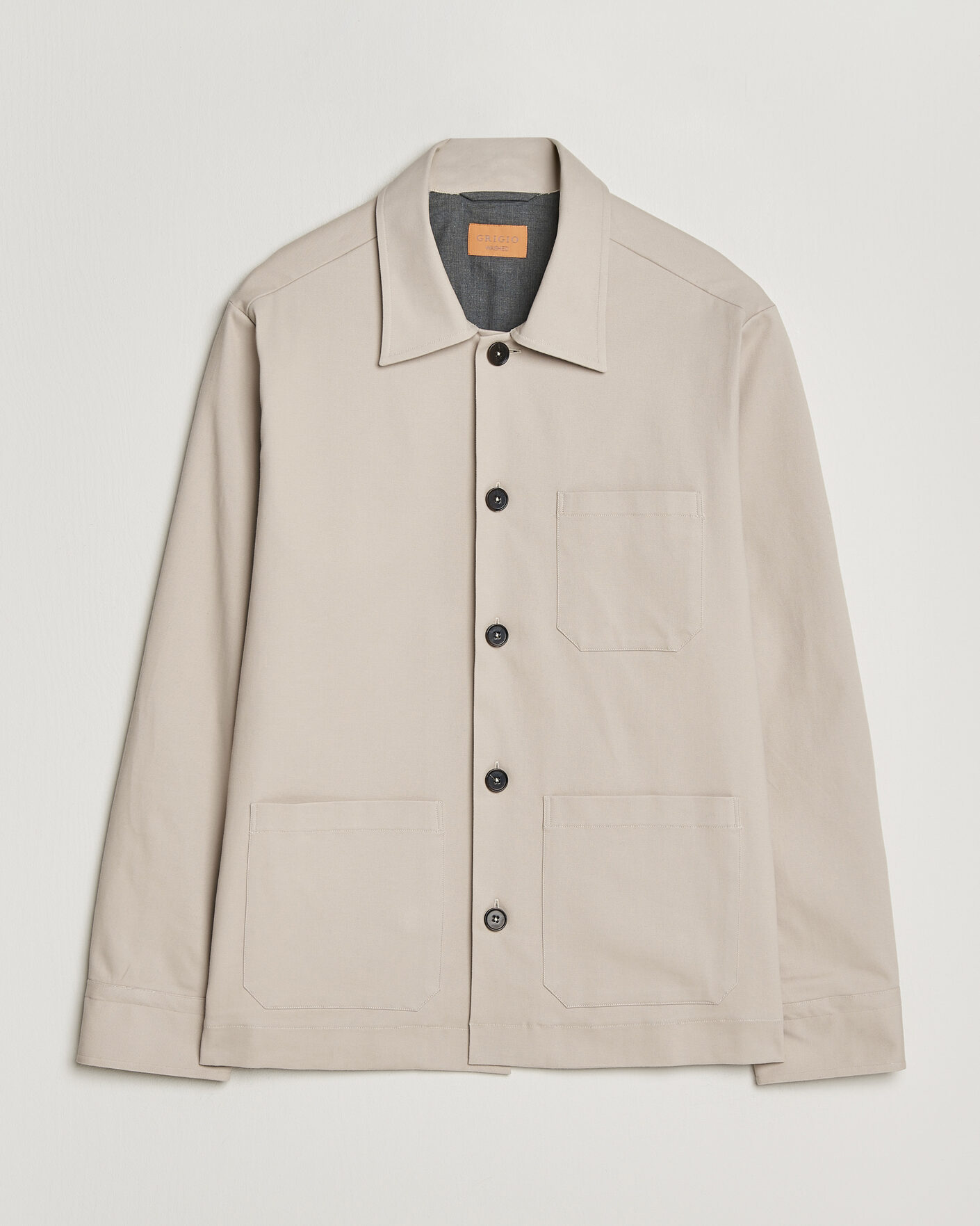 Hombres | Abrigos y chaquetas | Grigio | Cotton Chore Jacket Beige