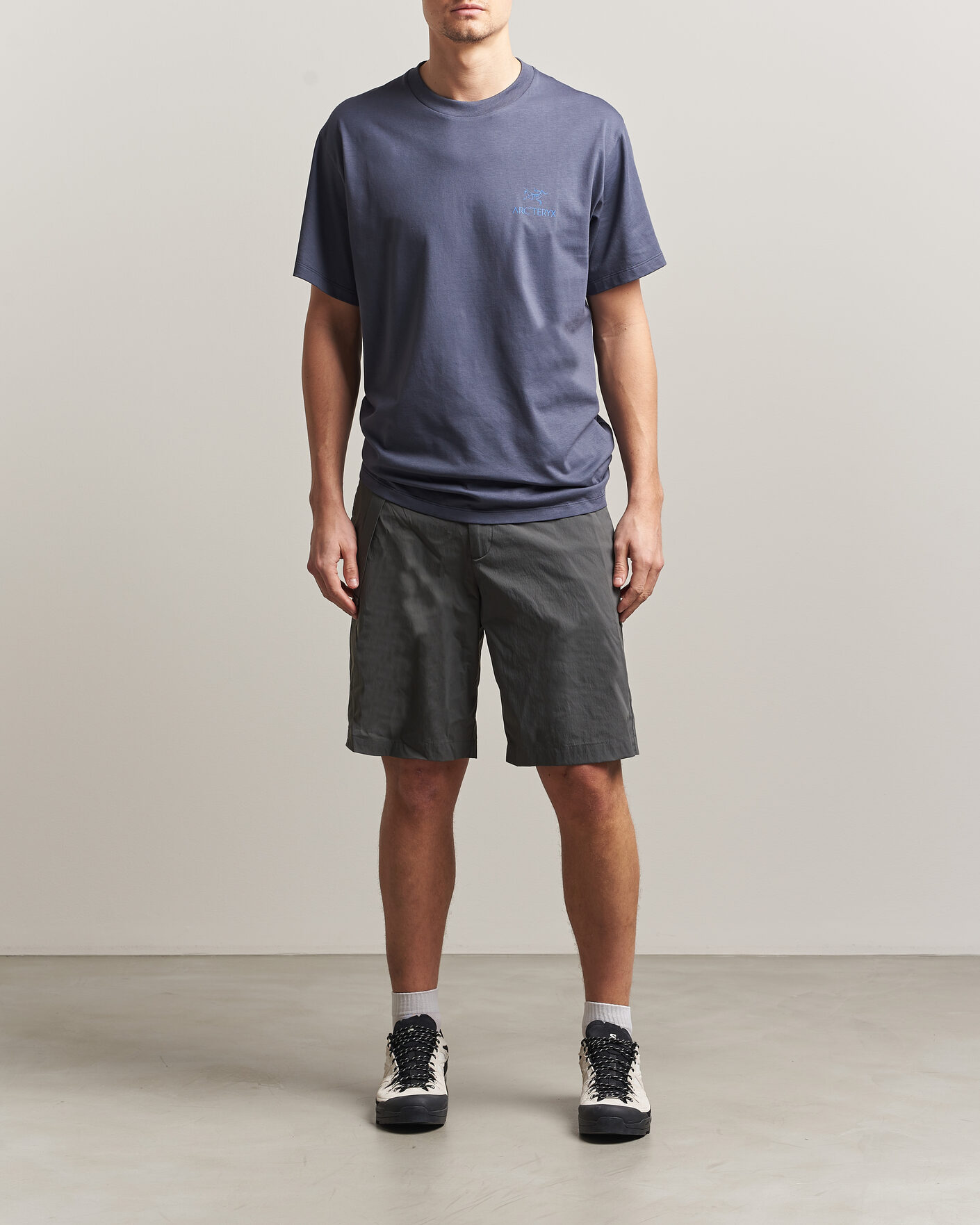 Hombres | Camisetas | Arc'teryx | Kragg Cotton Bird Word T-Shirt Dark Stratus