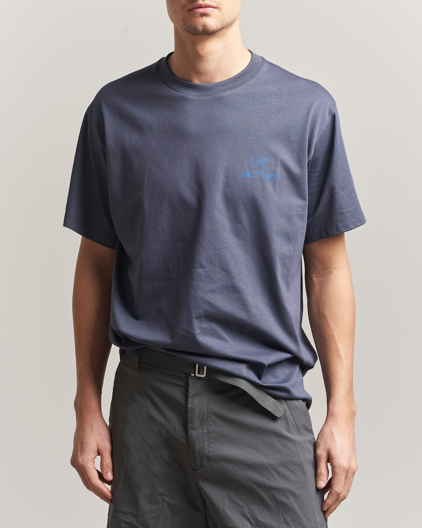 Hombres | Camisetas | Arc'teryx | Kragg Cotton Bird Word T-Shirt Dark Stratus