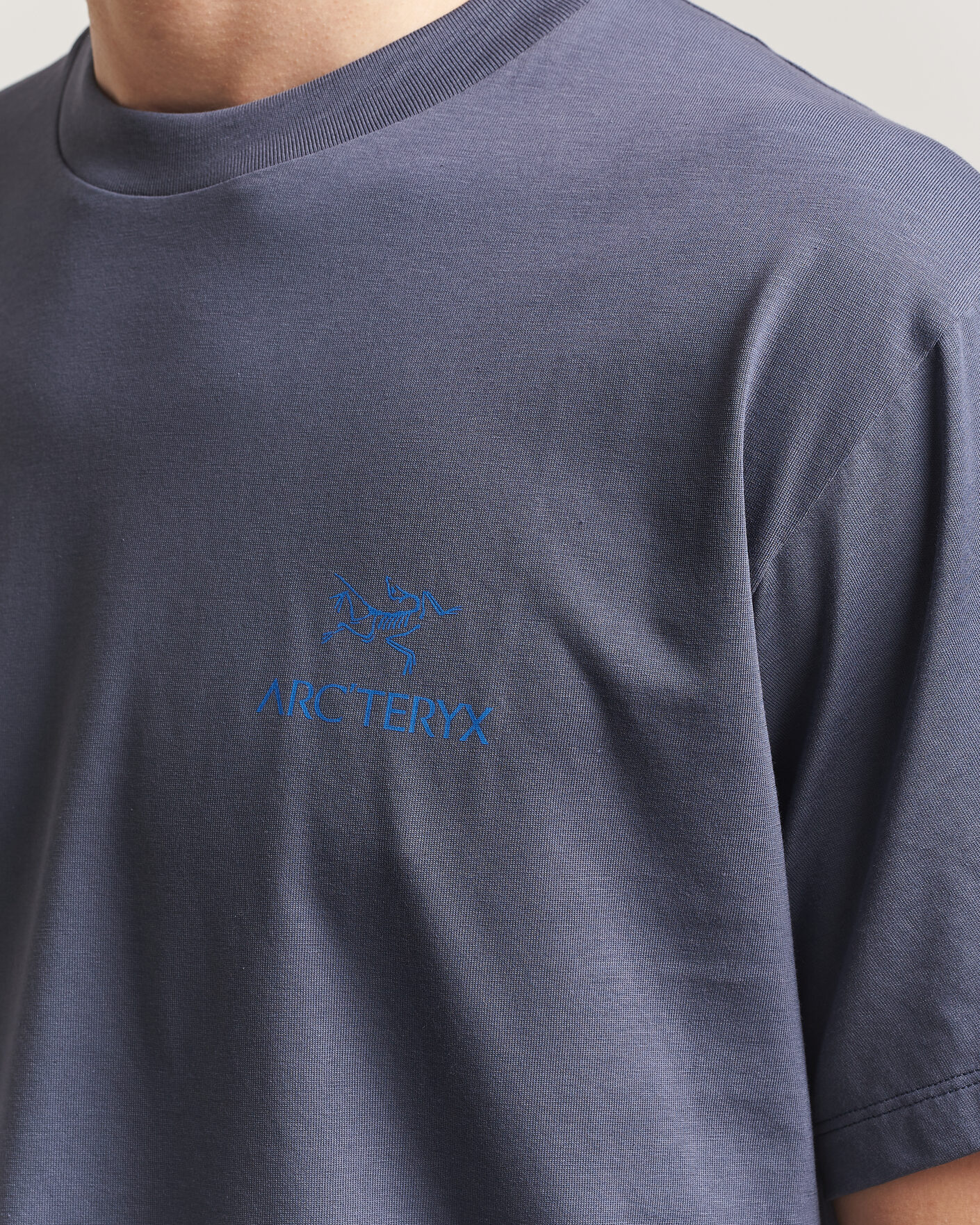 Hombres | Camisetas | Arc'teryx | Kragg Cotton Bird Word T-Shirt Dark Stratus