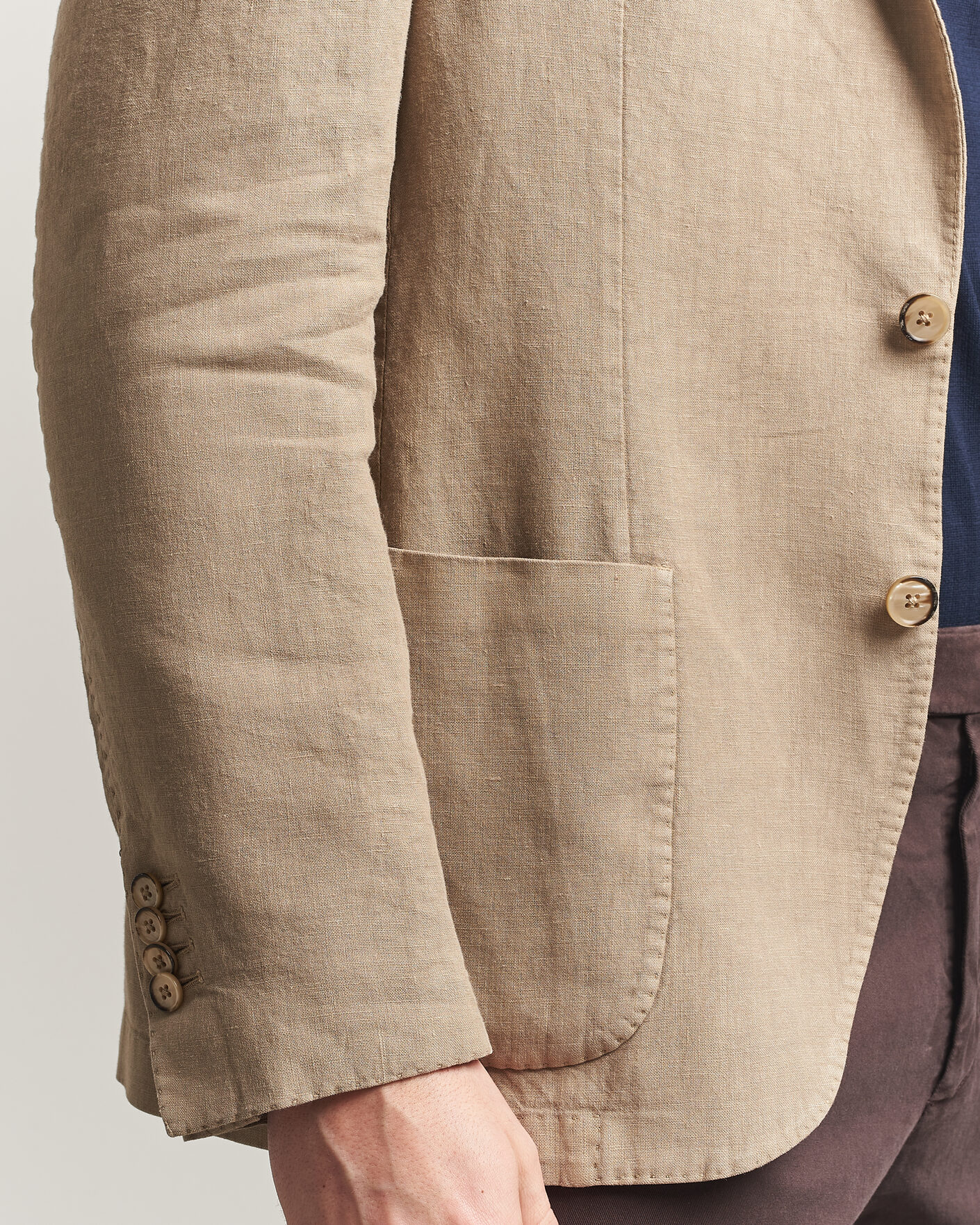 Hombres | Blazers | L.B.M. 1911 | Jack Regular Fit Linen Blazer Taupe