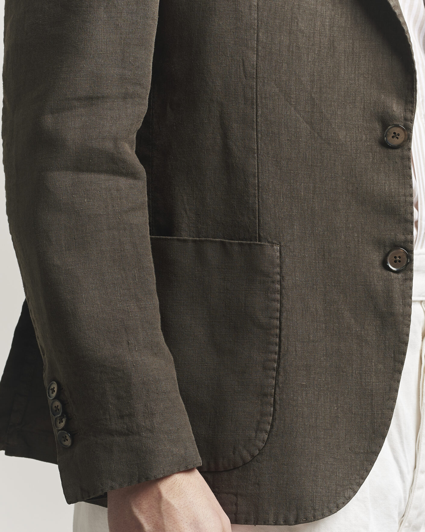Hombres | Blazers | L.B.M. 1911 | Jack Regular Fit Linen Blazer Brown