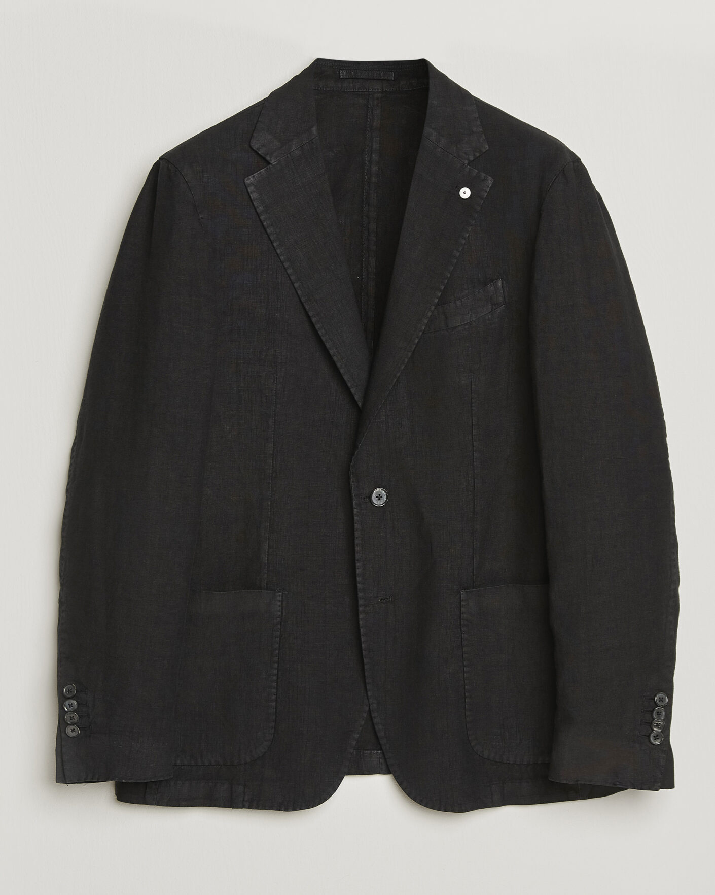 Hombres | Blazers | L.B.M. 1911 | Jack Regular Fit Linen Blazer Black