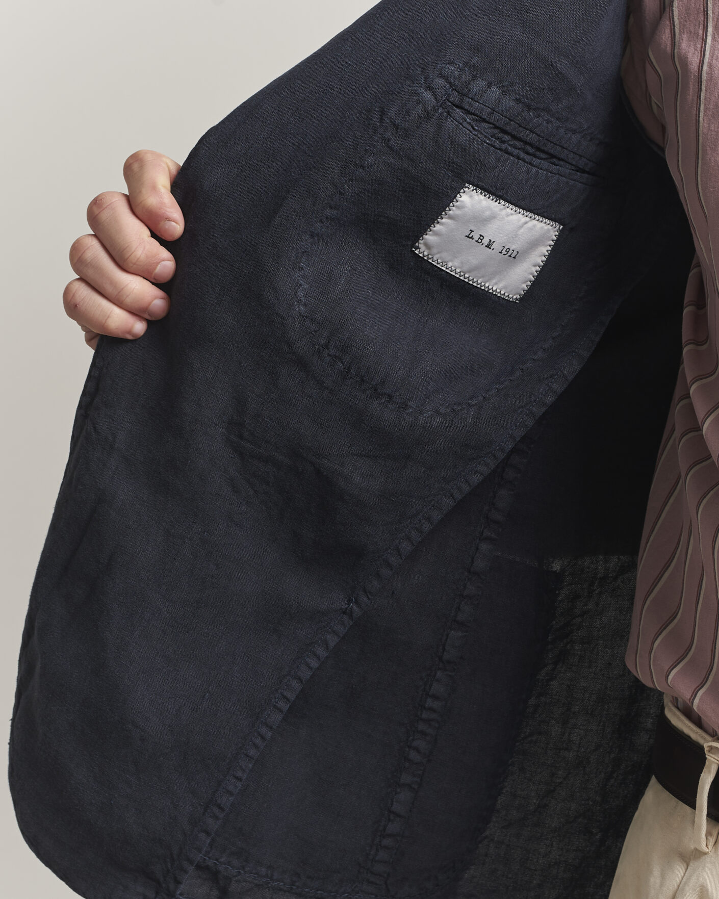 Hombres | Blazers | L.B.M. 1911 | Jack Regular Fit Linen Blazer Navy