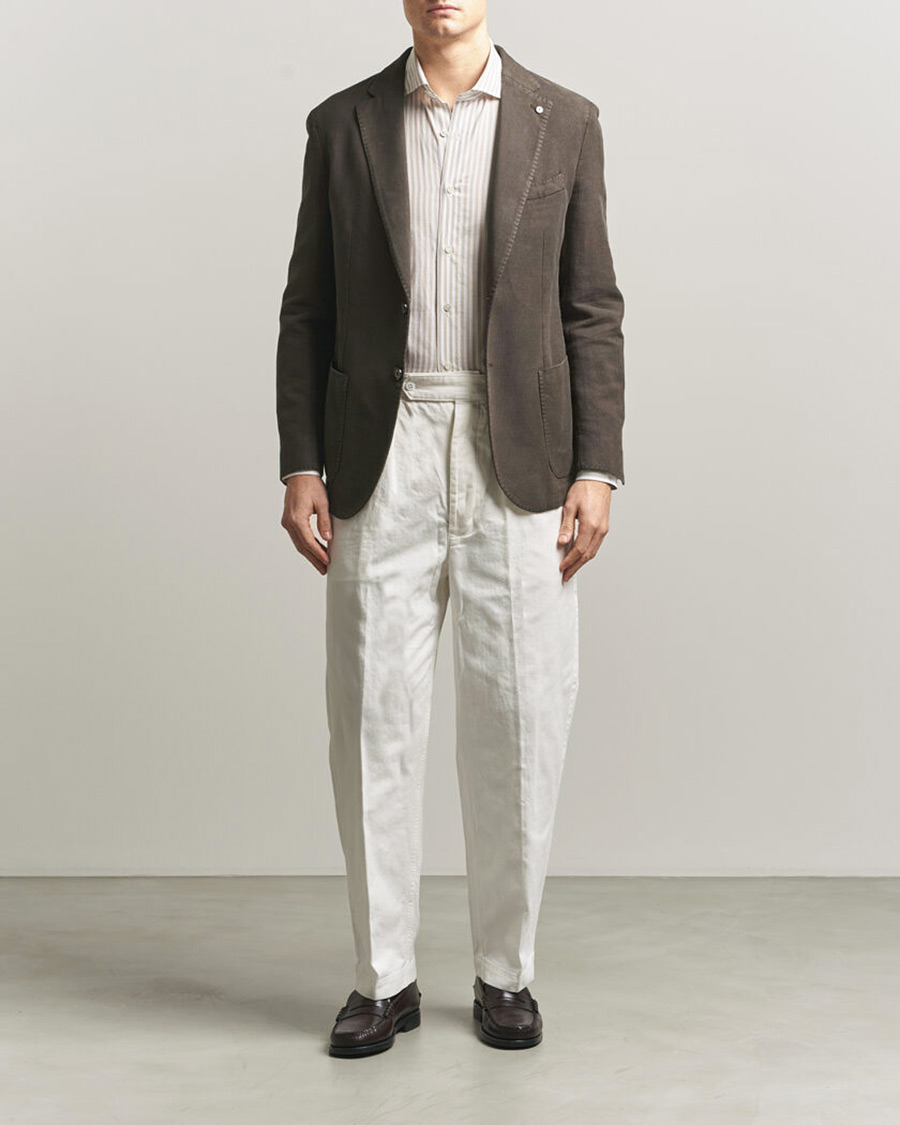 Hombres | Blazers | L.B.M. 1911 | Jack Regular Fit Structured Cotton Blazer Brown