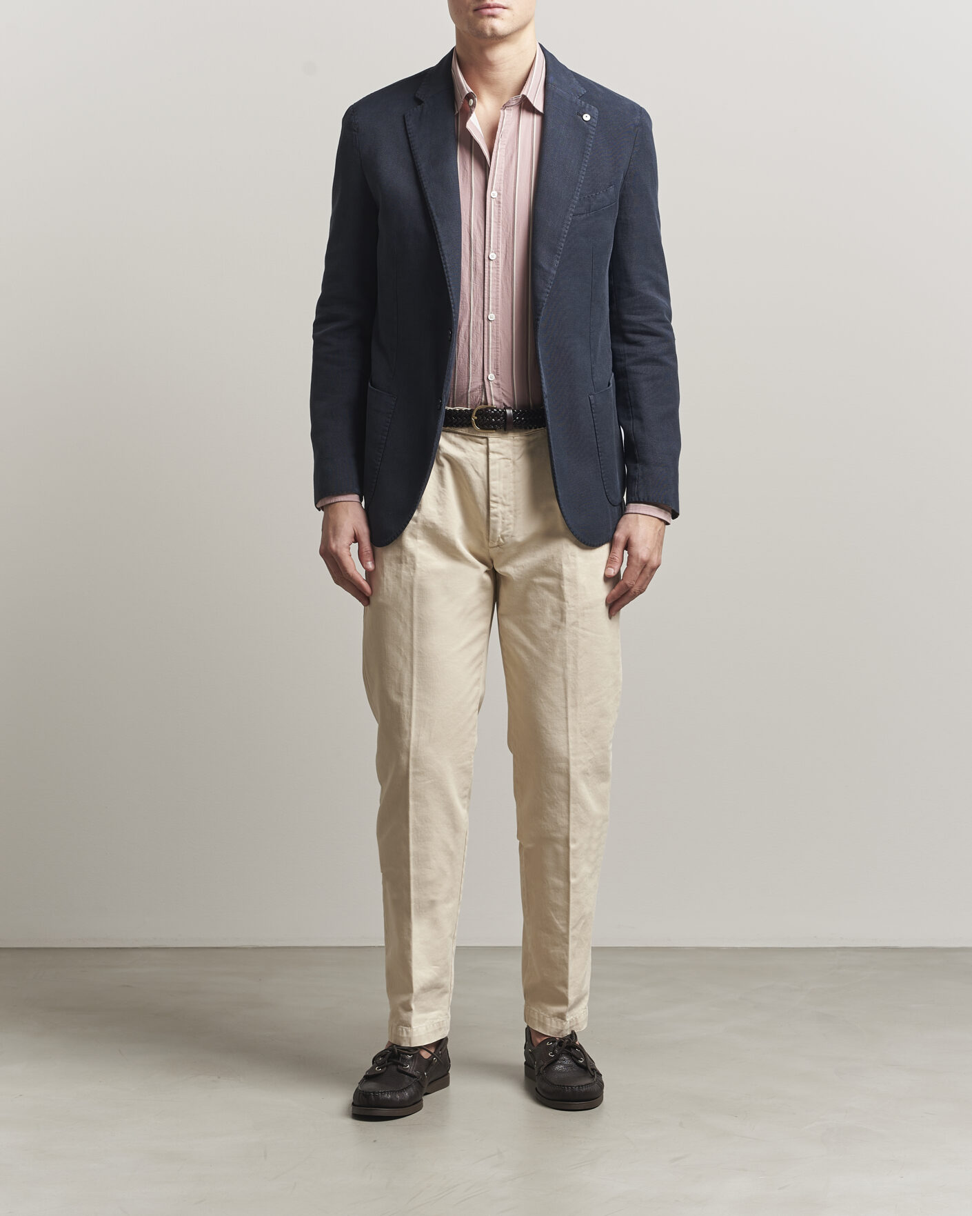 Hombres | Blazers | L.B.M. 1911 | Jack Regular Fit Structured Cotton Blazer Navy