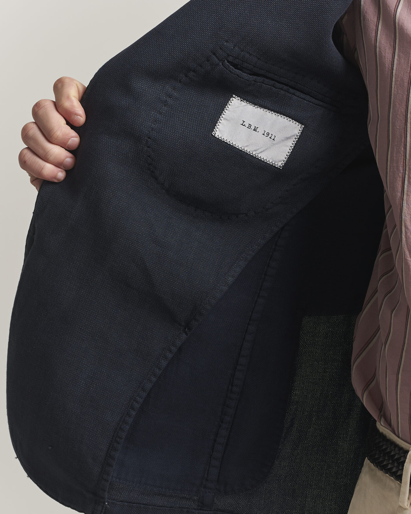 Hombres | Blazers | L.B.M. 1911 | Jack Regular Fit Structured Cotton Blazer Navy