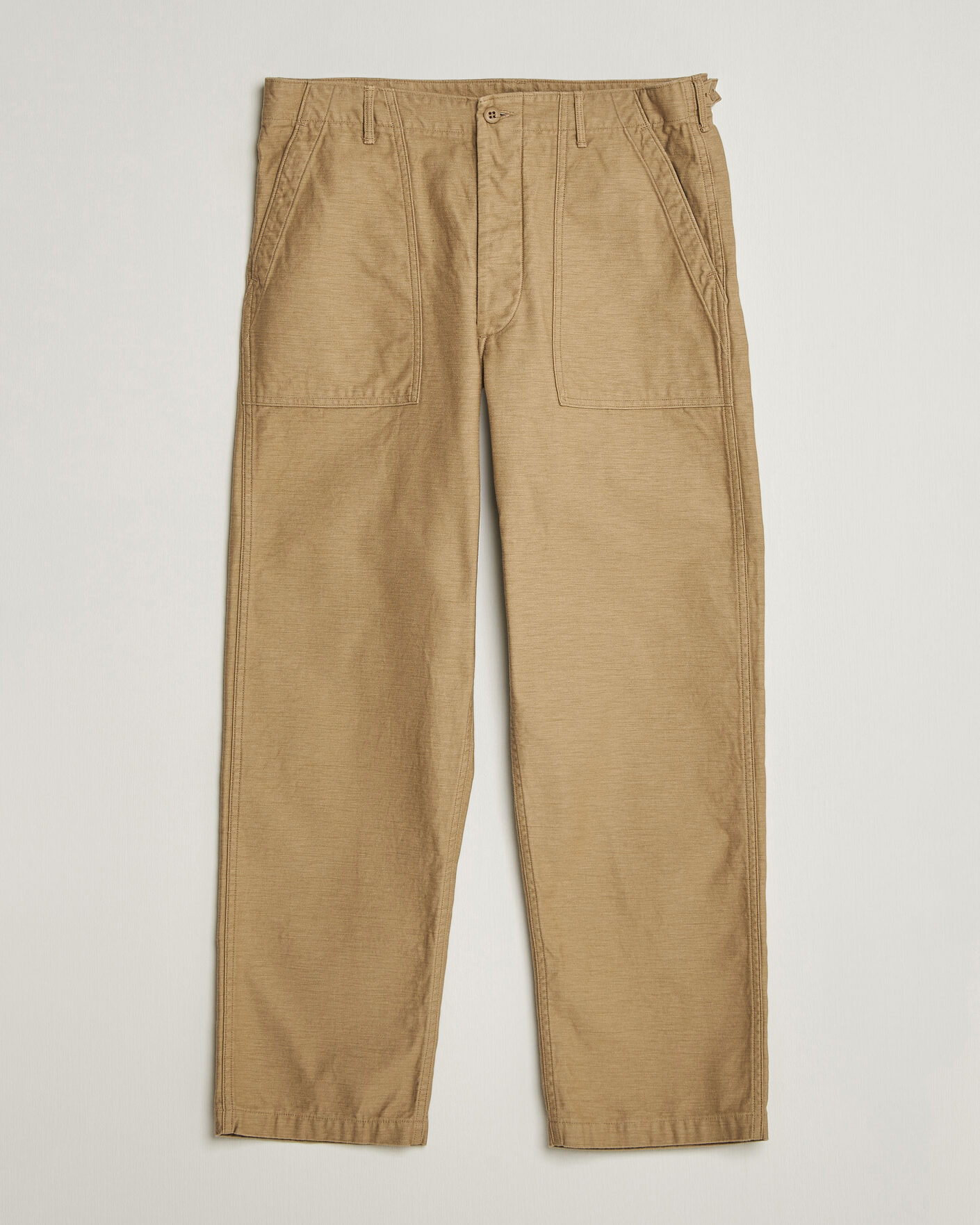 Hombres | Pantalones | orSlow | Regular Fit Original Sateen Fatigue Pants Sand Beige