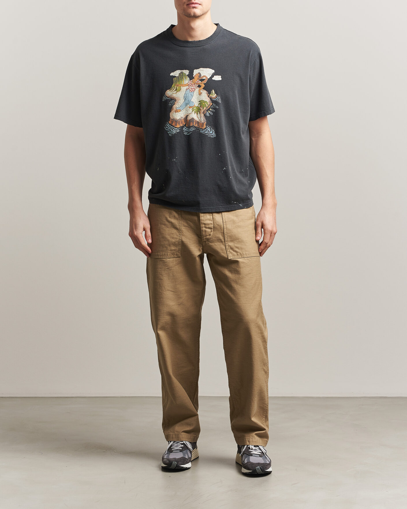 Hombres | Pantalones | orSlow | Regular Fit Original Sateen Fatigue Pants Sand Beige