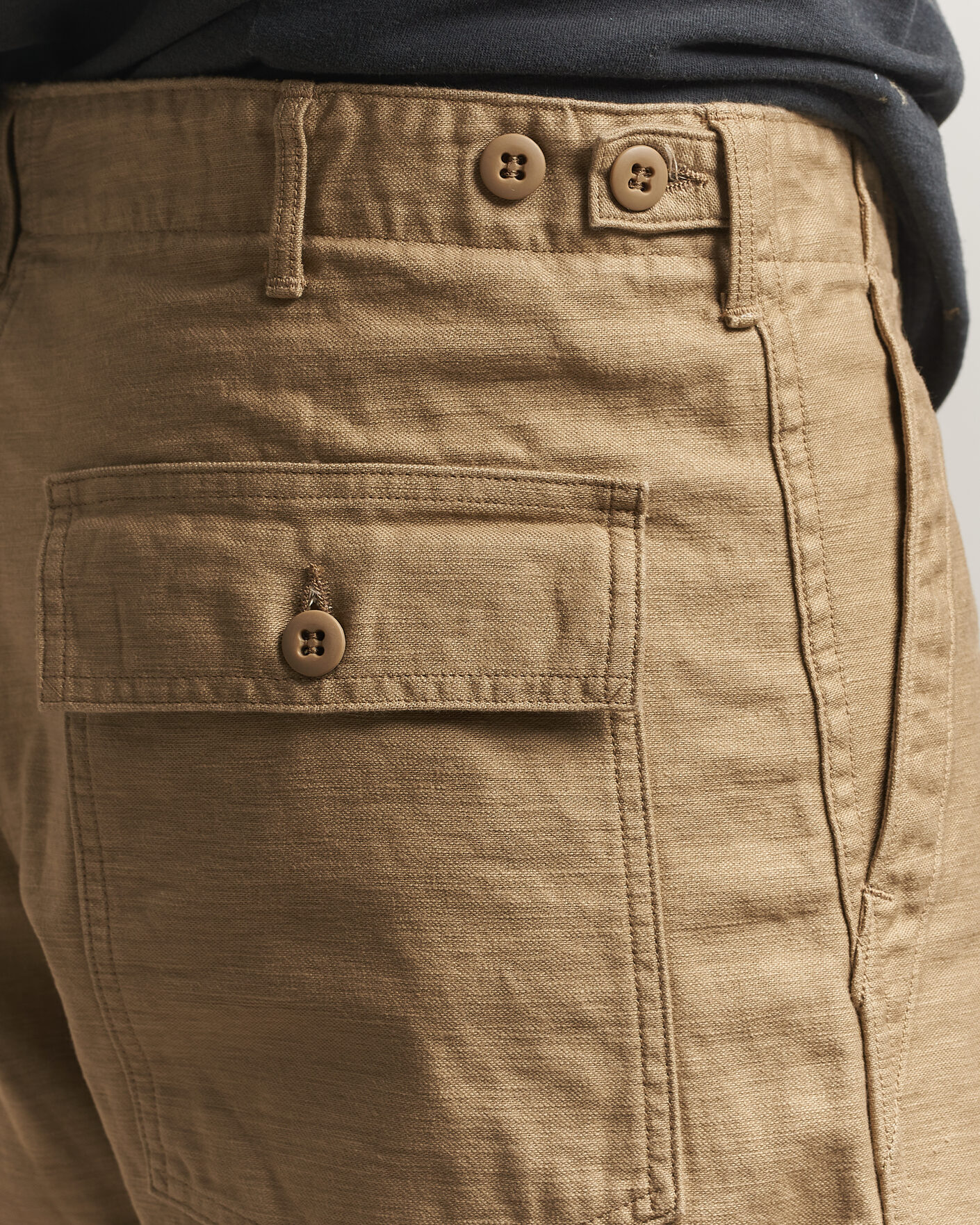 Hombres | Pantalones | orSlow | Regular Fit Original Sateen Fatigue Pants Sand Beige