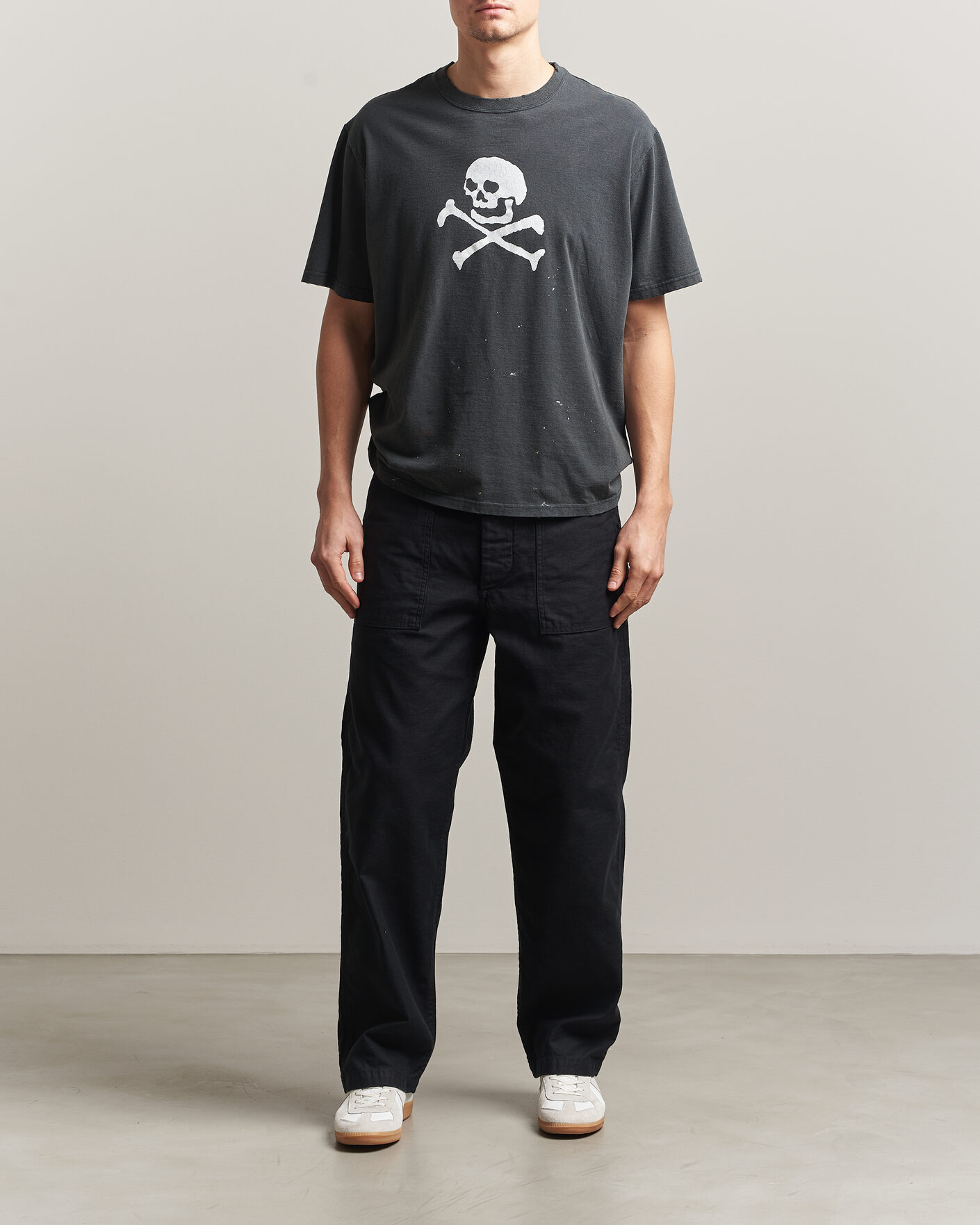 Hombres | Pantalones | orSlow | Regular Fit Original Sateen Fatigue Pants Black