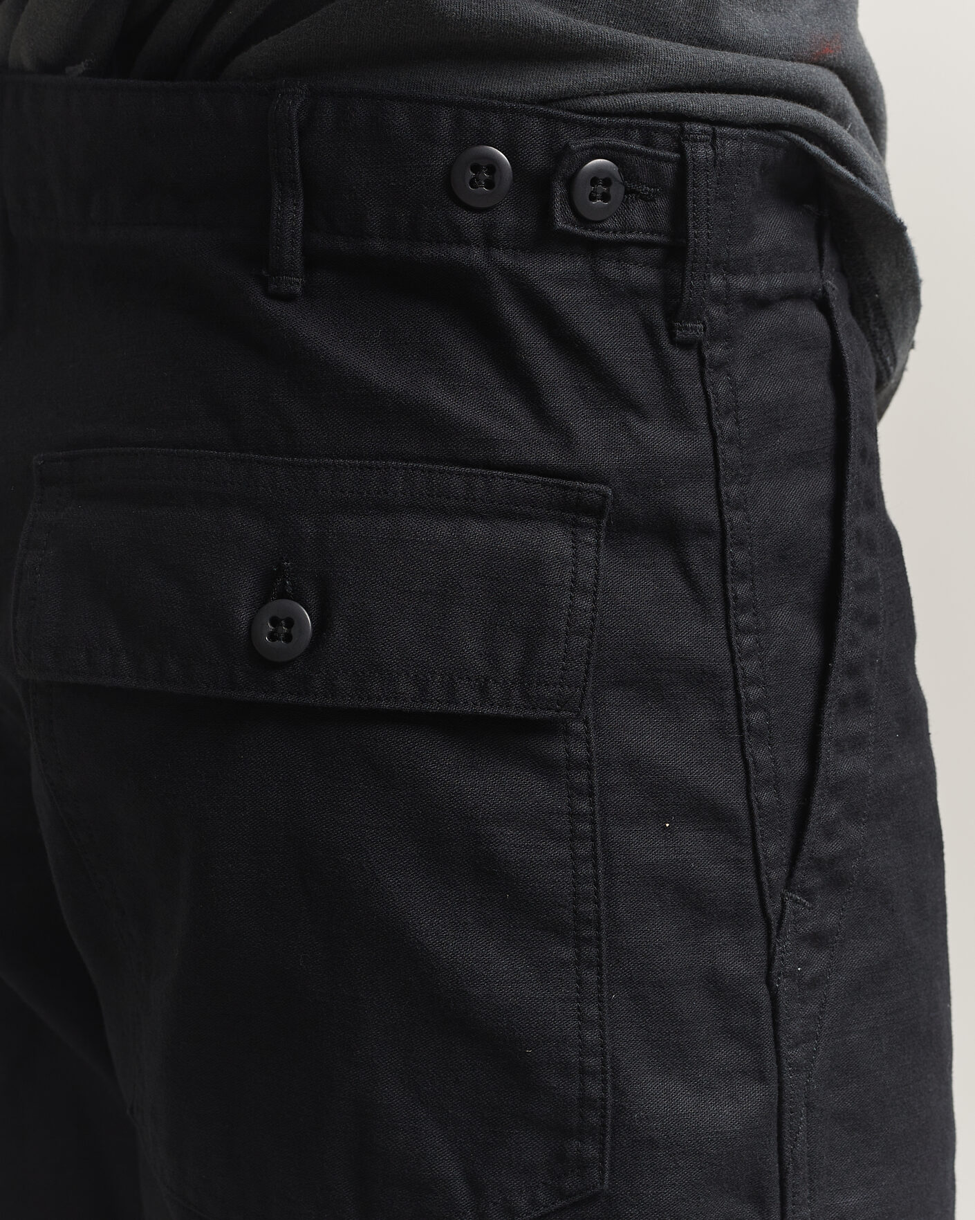 Hombres | Pantalones | orSlow | Regular Fit Original Sateen Fatigue Pants Black