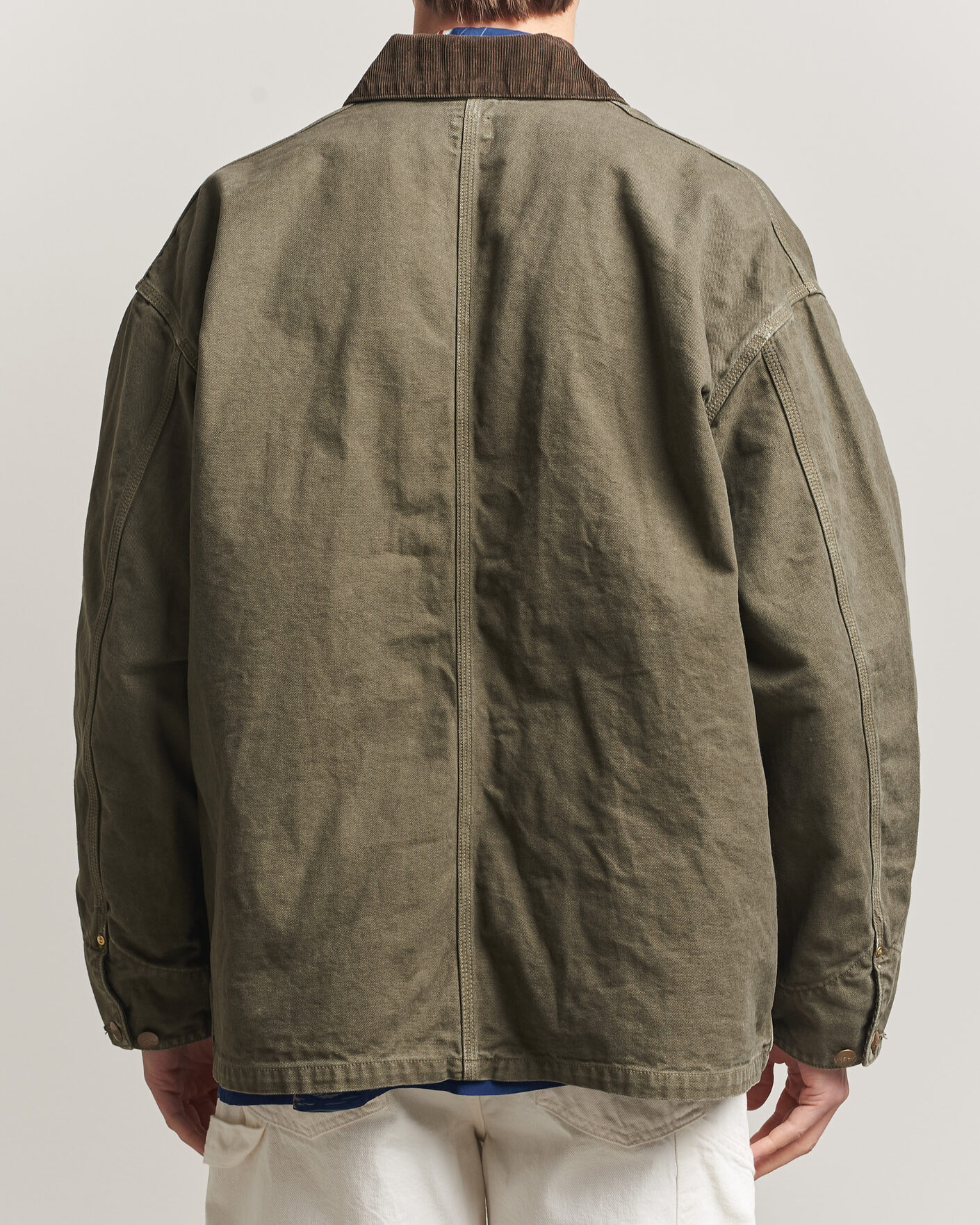 Hombres | Abrigos y chaquetas | orSlow | Oxford Coverall Chore Jacket Army Green