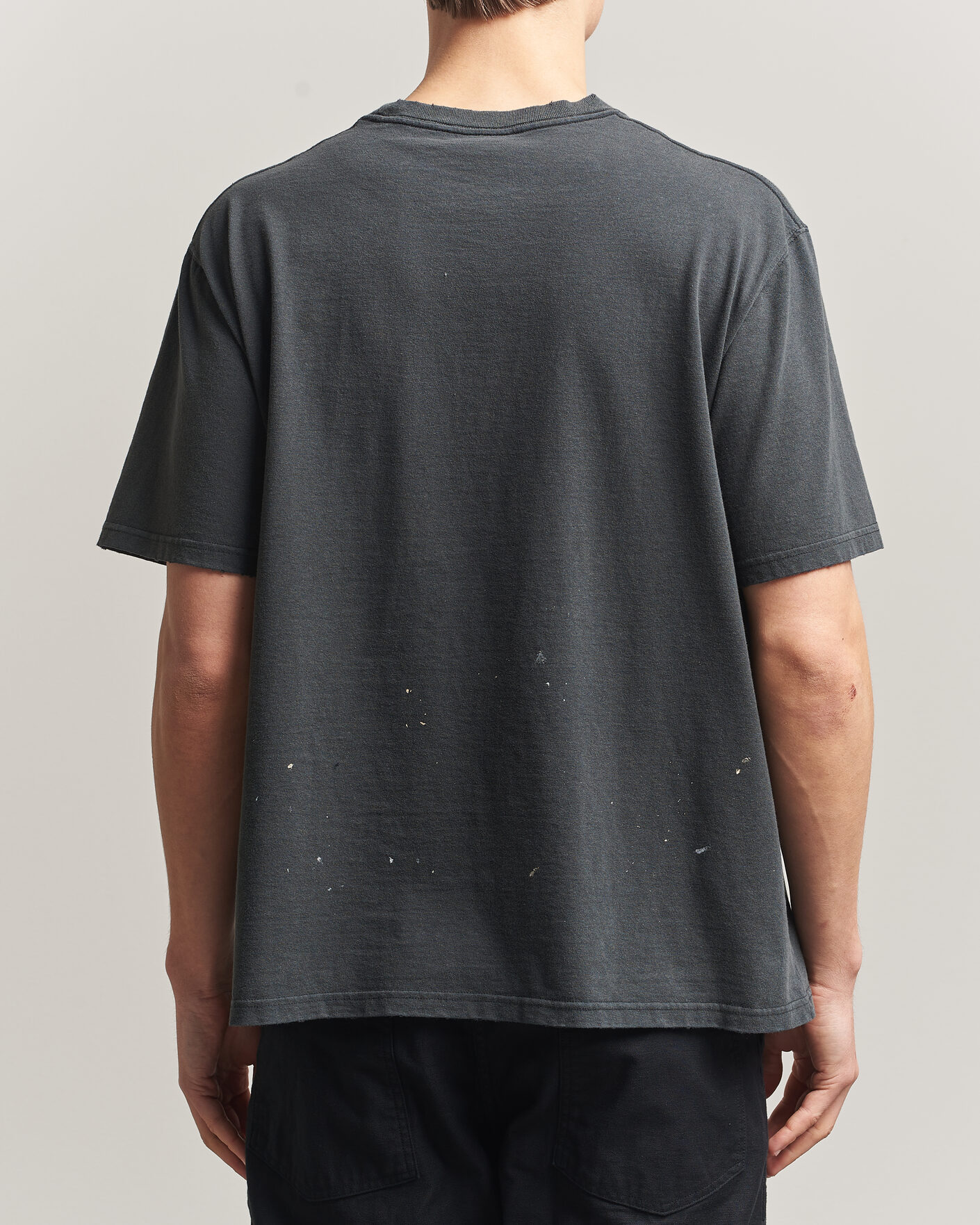 Hombres | Camisetas | orSlow | Vintage Skull Print T-Shirt Black