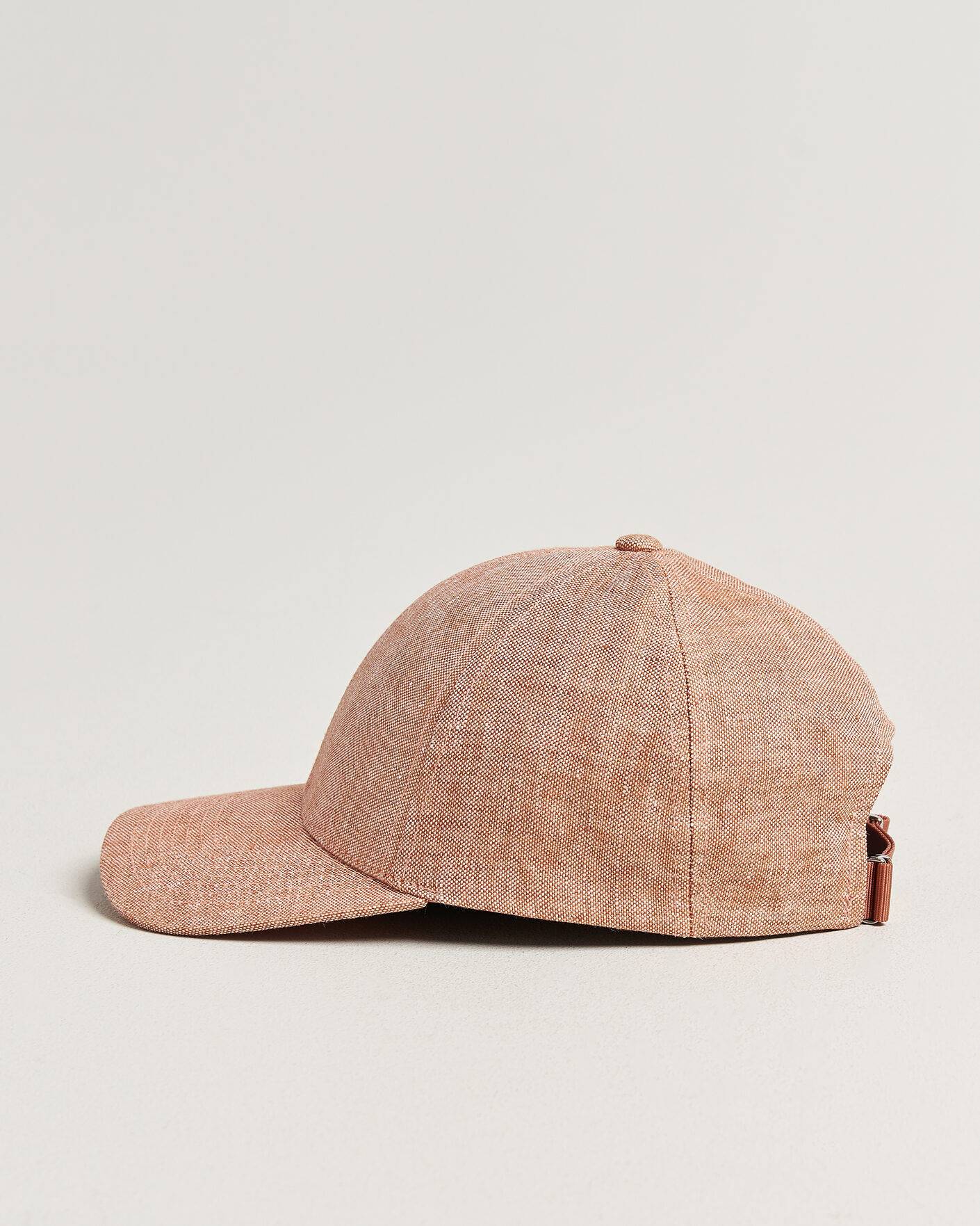 Hombres | Sombreros y gorras | Varsity Headwear | Linen Baseball Cap Pale Rust