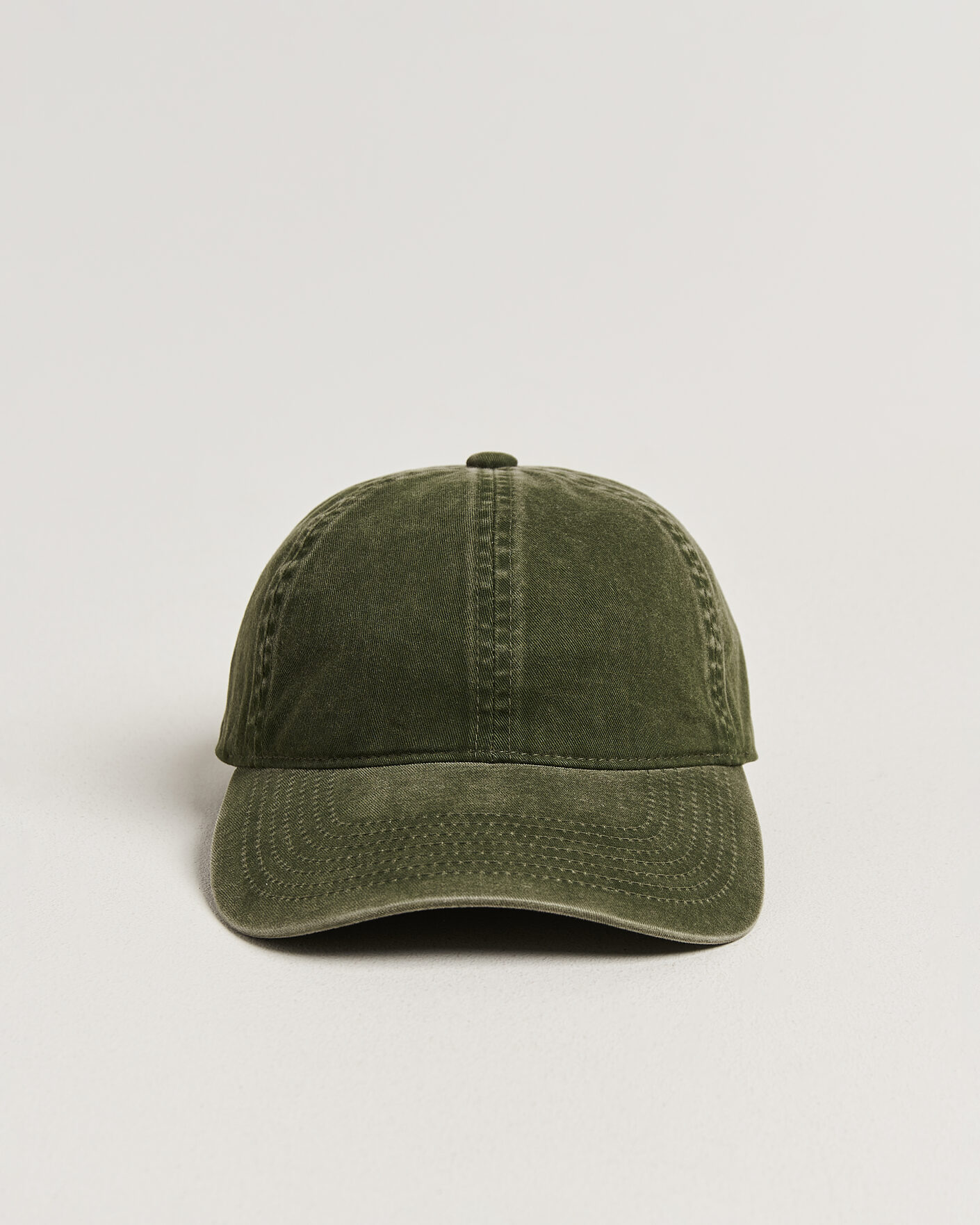 Hombres | Sombreros y gorras | Varsity Headwear | Washed Cotton Baseball Cap Green