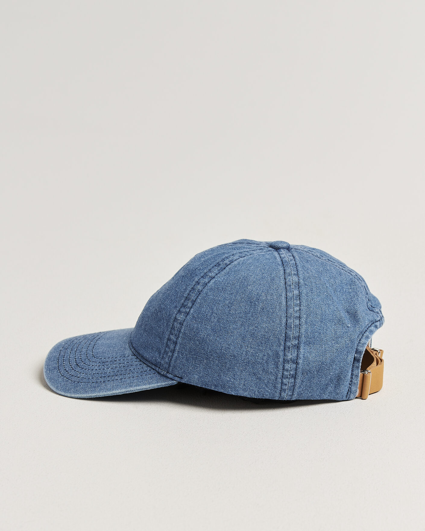 Hombres | Sombreros y gorras | Varsity Headwear | Washed Denim Baseball Cap Indigo