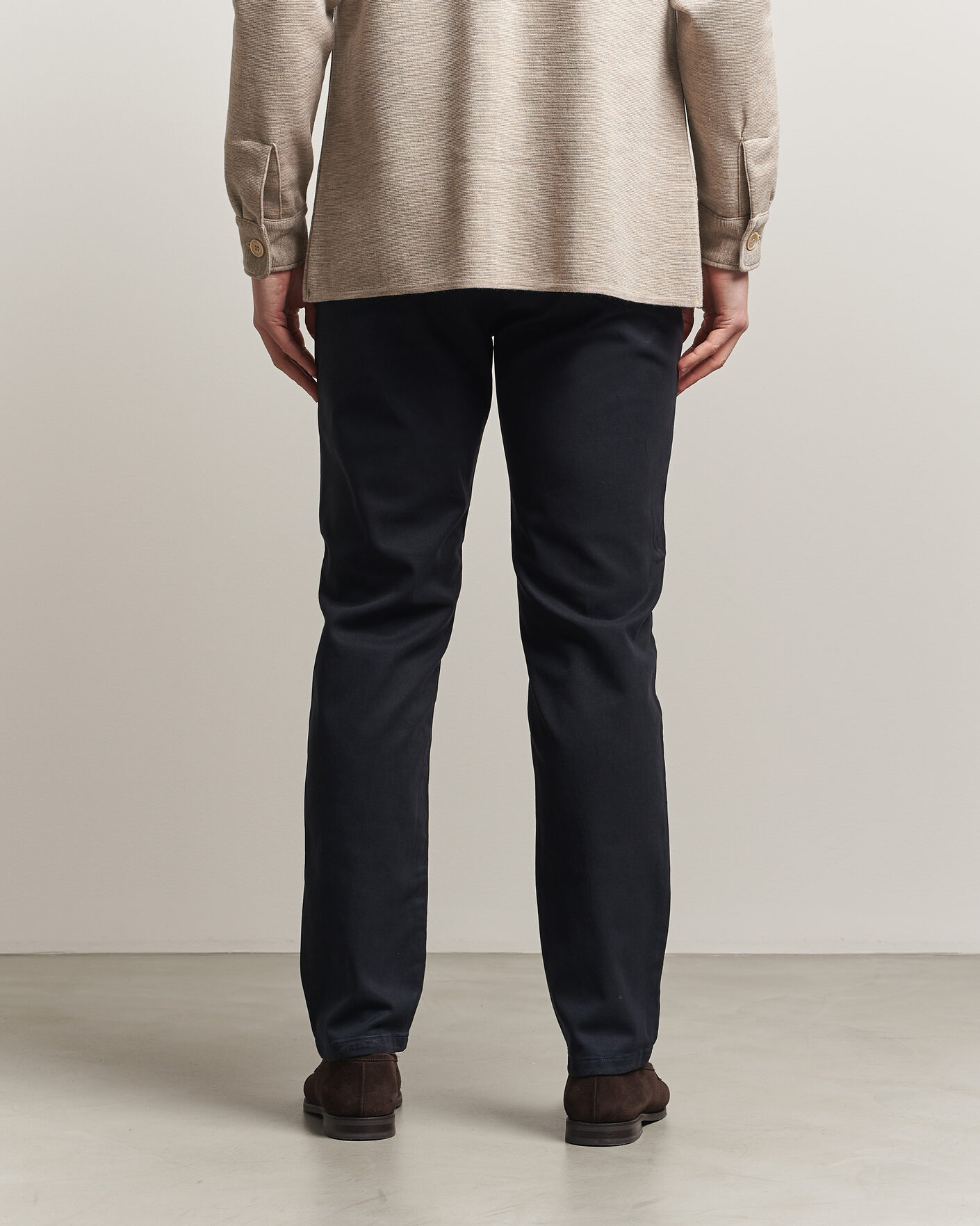 Hombres | Pantalones | Oscar Jacobson | Slim Fit 5-Pocket Chino Navy