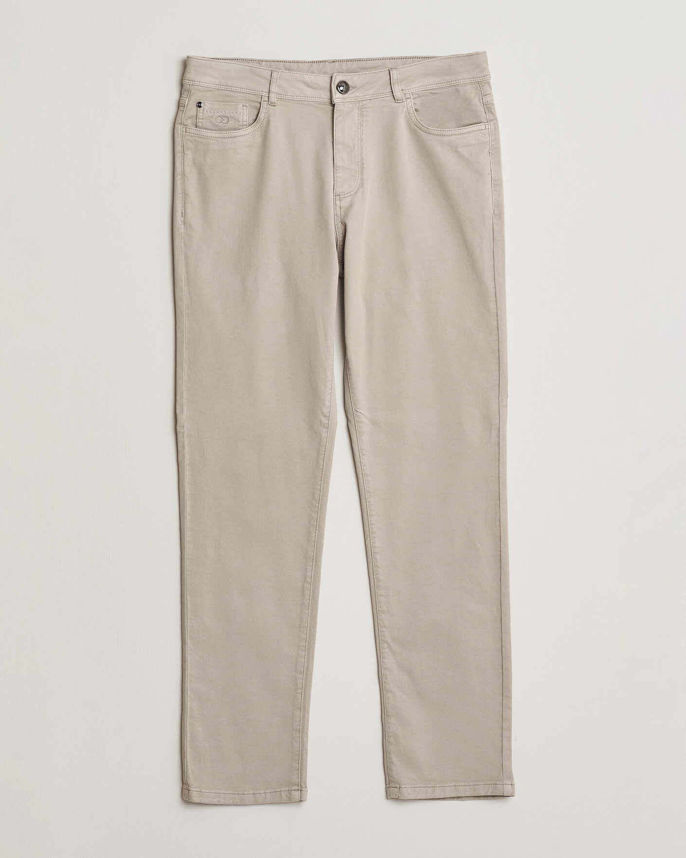 Hombres | Pantalones | Oscar Jacobson | Slim Fit 5-Pocket Chino Beige