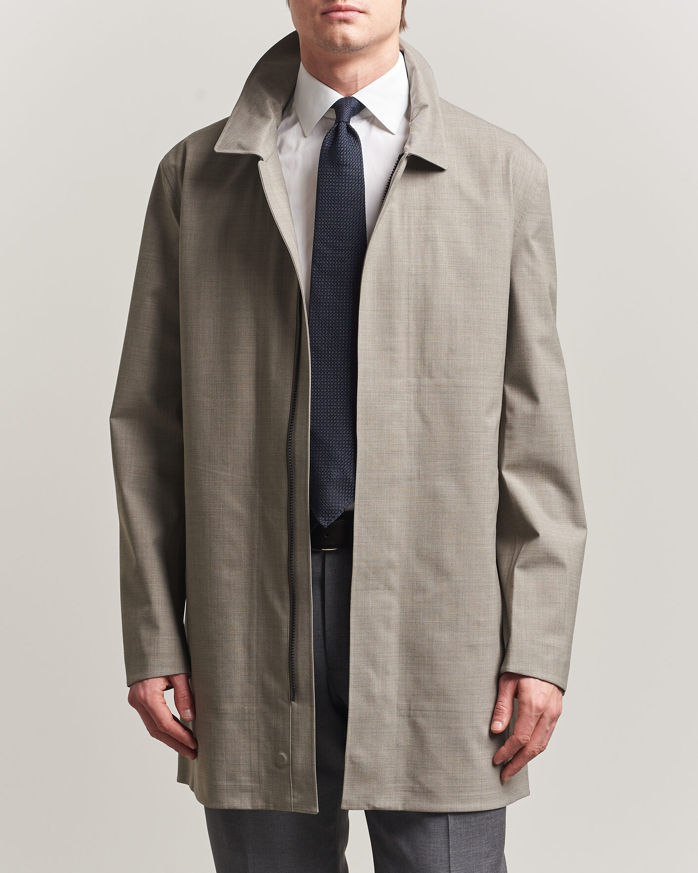 Hombres | Abrigos y chaquetas | UBR | Sky Fall Savile Wool Waterproof Coat Sand