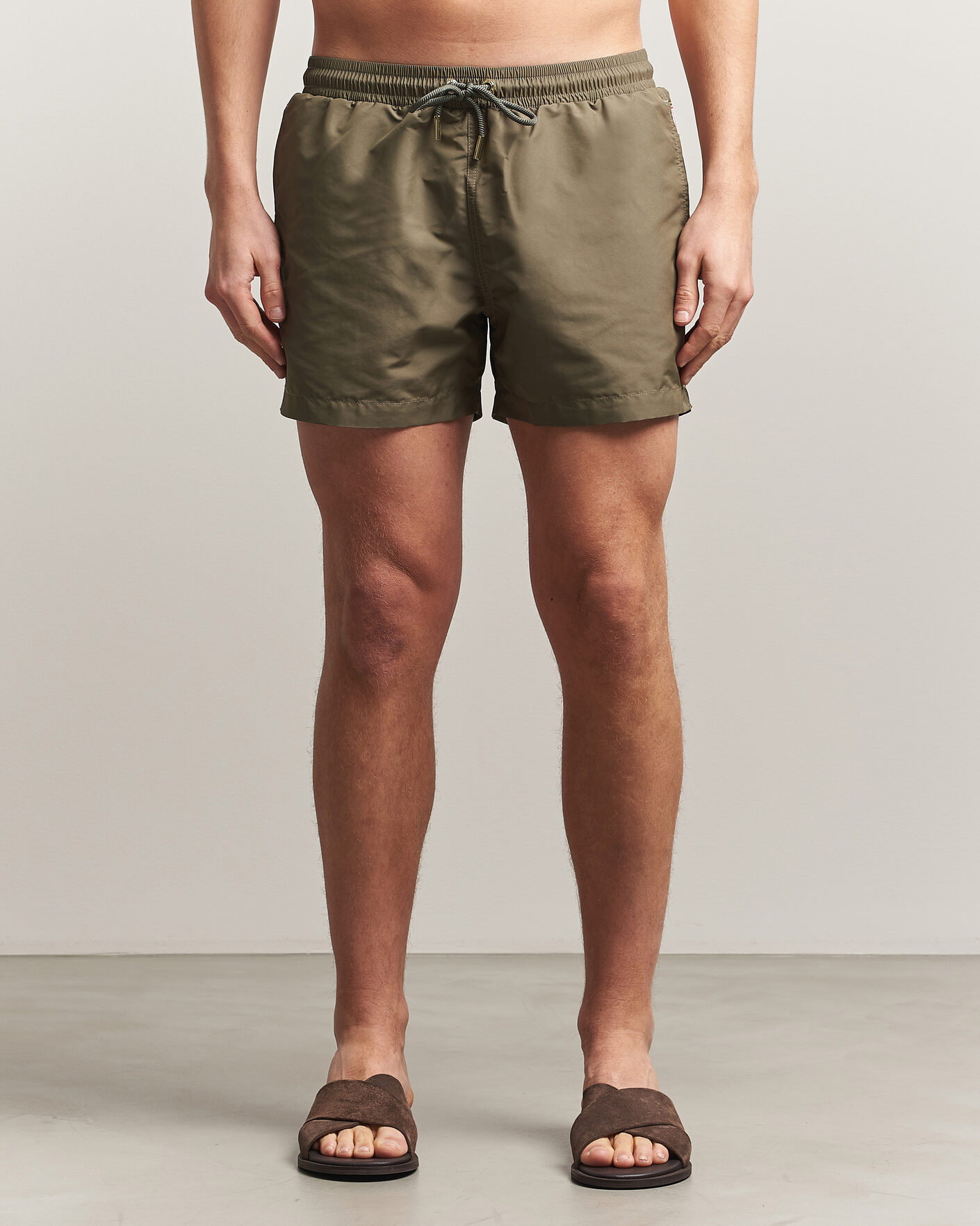 Hombres | Bañadores | Orlebar Brown | Jack Solid Drawstring Swim Shorts Herbal Green