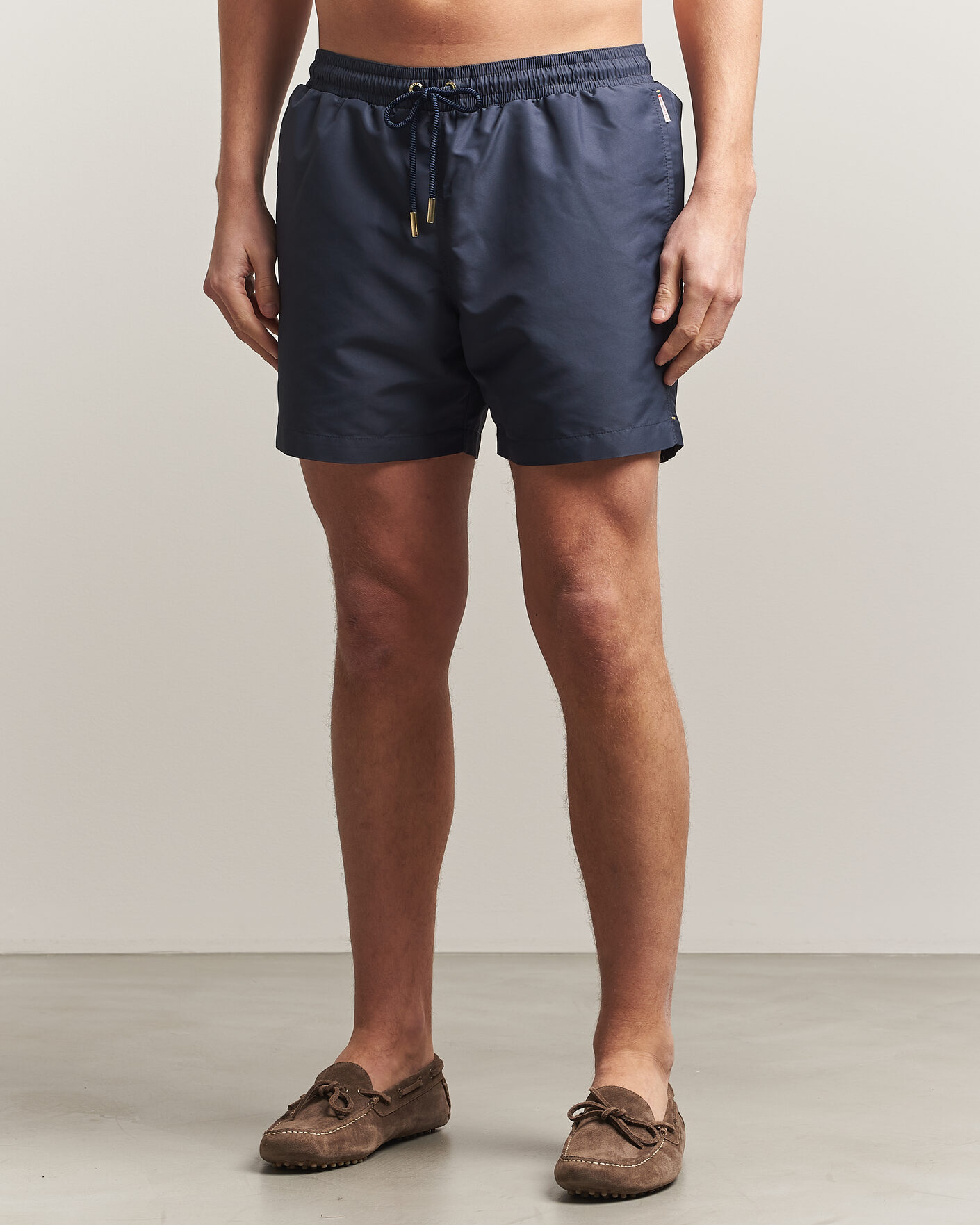 Hombres | Bañadores | Orlebar Brown | Boxer Solid Drawstring Swim Shorts Granite